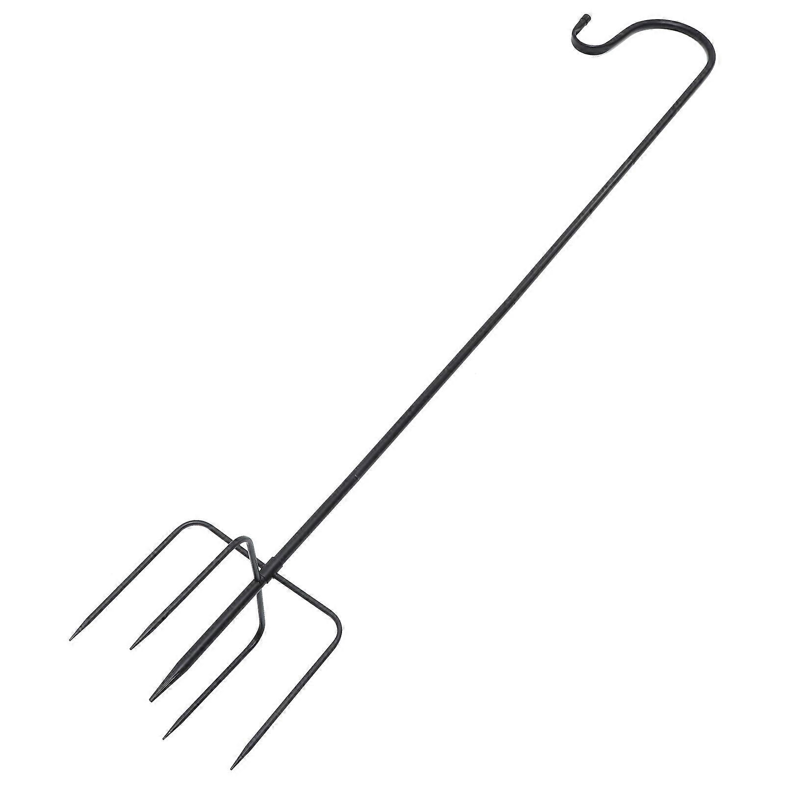 Shepards Hook Iron Garden Inserted Hook for Hanging in Outdoor Use