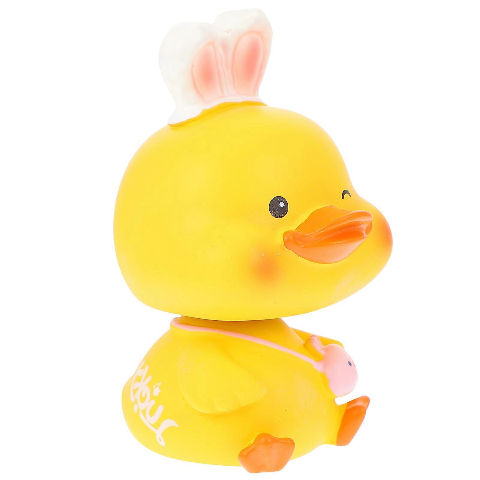 Shaking Head Resin Doll Car Ornament for Desktop