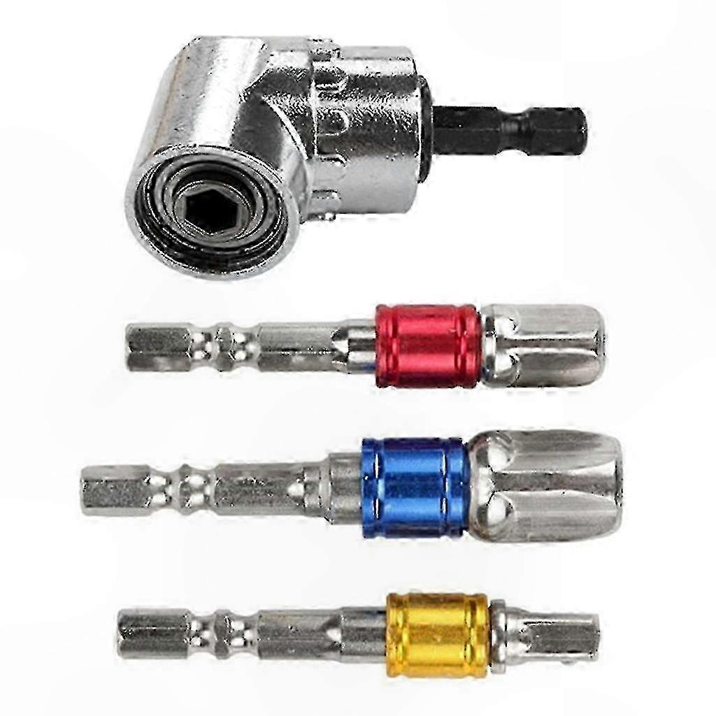 105-Piece Screwdriver Drill Bit Set with Right Angle Adapter for Drilling and Driving Tasks