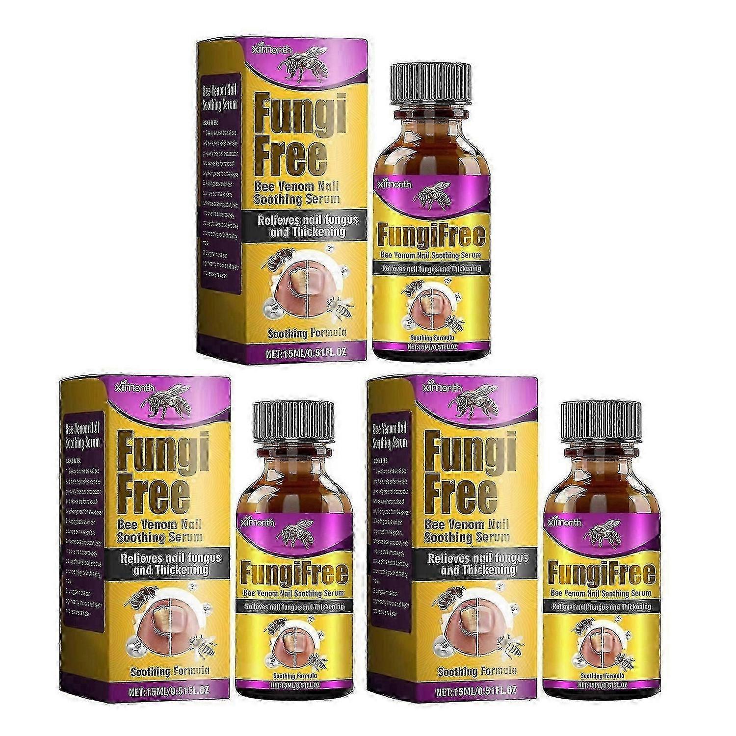 ビーベノムネイルトリートメントセラム効果的な足の爪強化美容液ナチュラルネイルグロースリキッド男性女性用