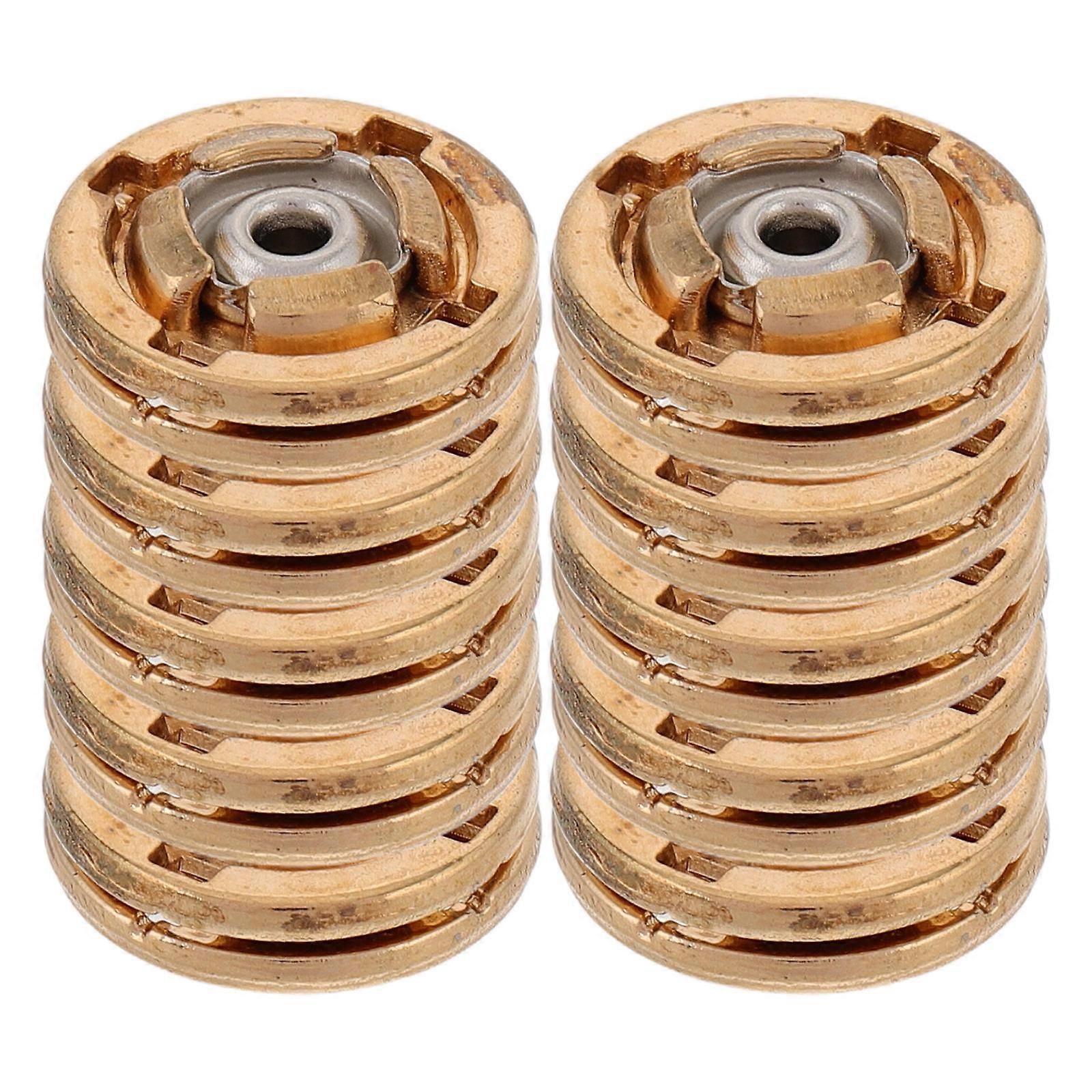 Sew On Snap Buttons Metal Snap Fasteners Secure Closure Circular Design Golden Color 1.20X1.20X0.40CM For Coats 10Set