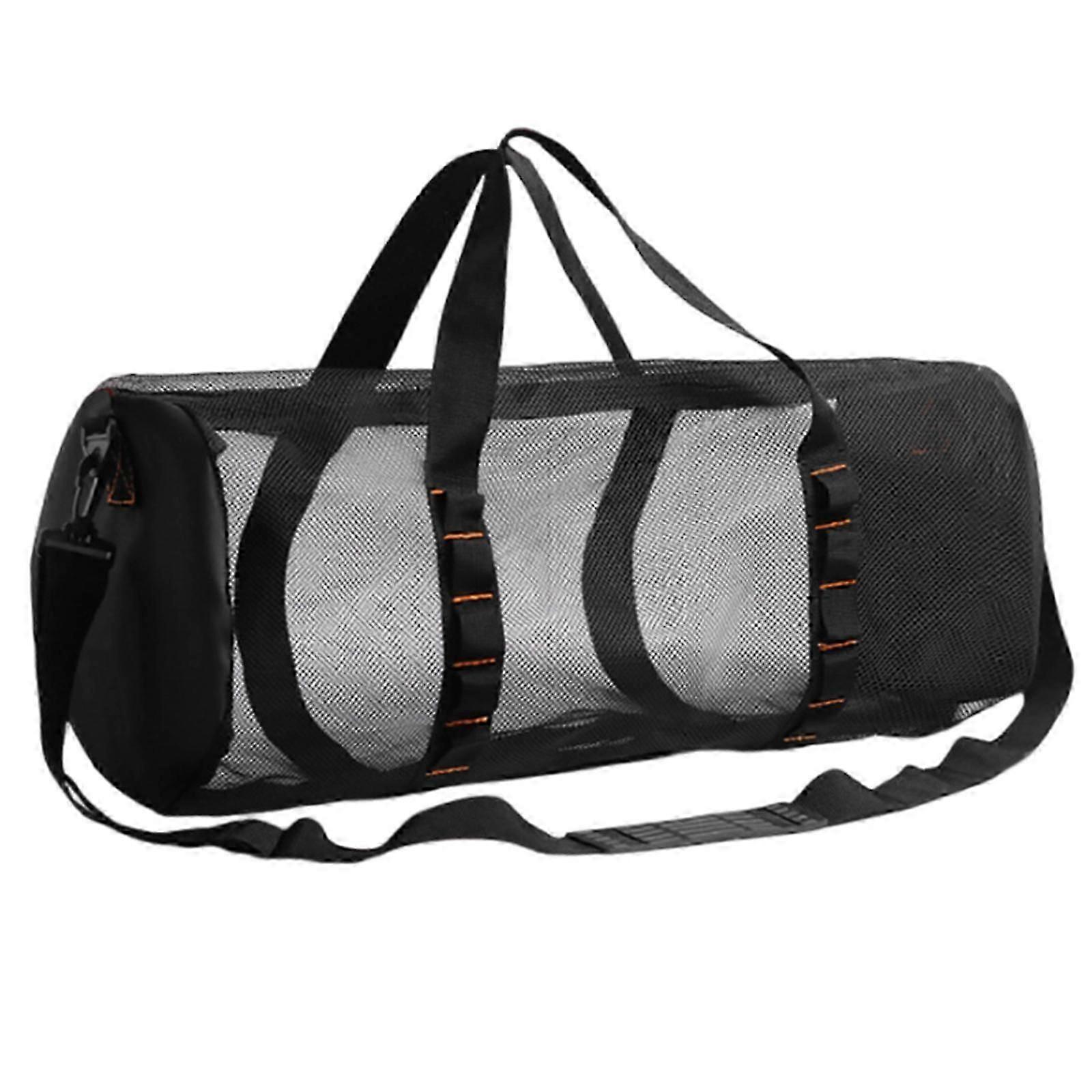 Scuba diving carry bag for snorkeling - large mesh duffle handbag red