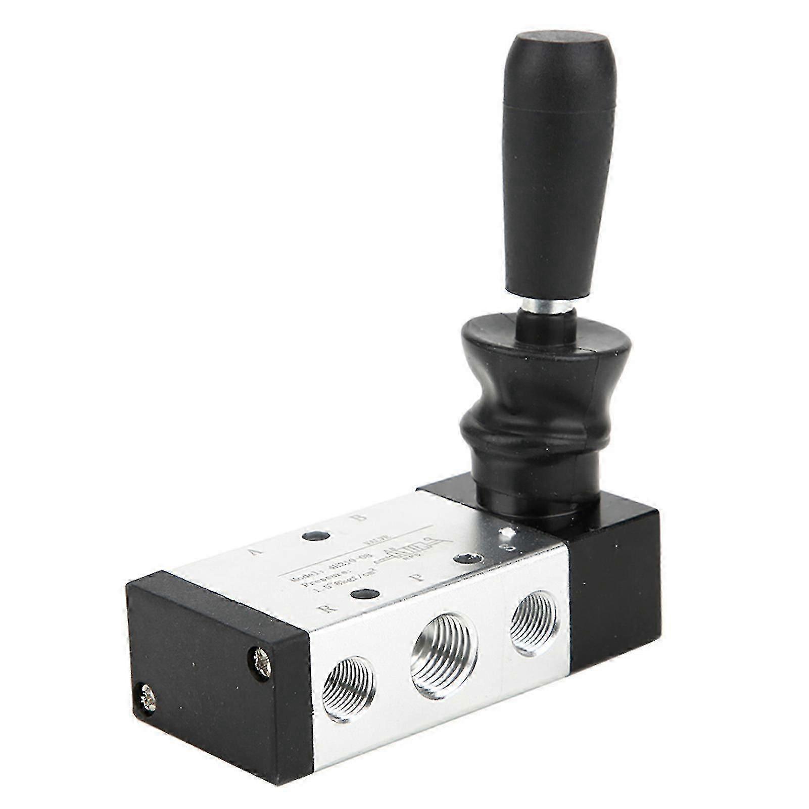 Pneumatic Manual Control Valve 5 Port 2 Position Handlever Valve 0~0.8mpa,DN8 (4h210-08)