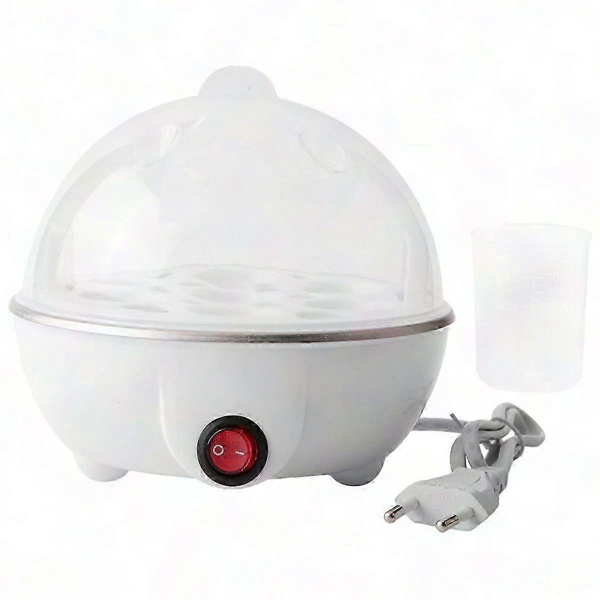 Electric Egg Boiler Cooker, Rapid Heating, White, EU Plug
