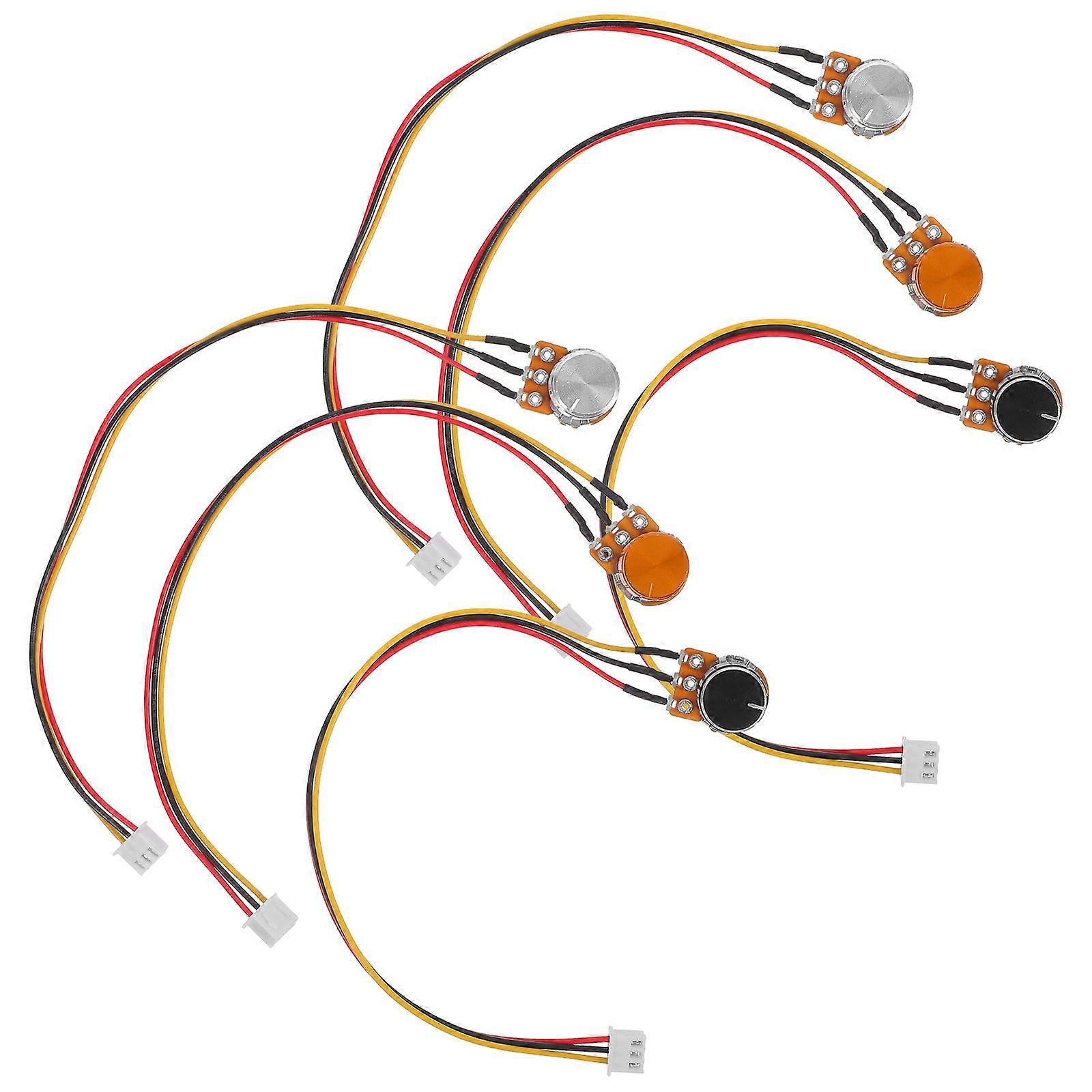 Rotary Encoder Shaft Potentiometer with Knob for Audio and Electronics 12Sets