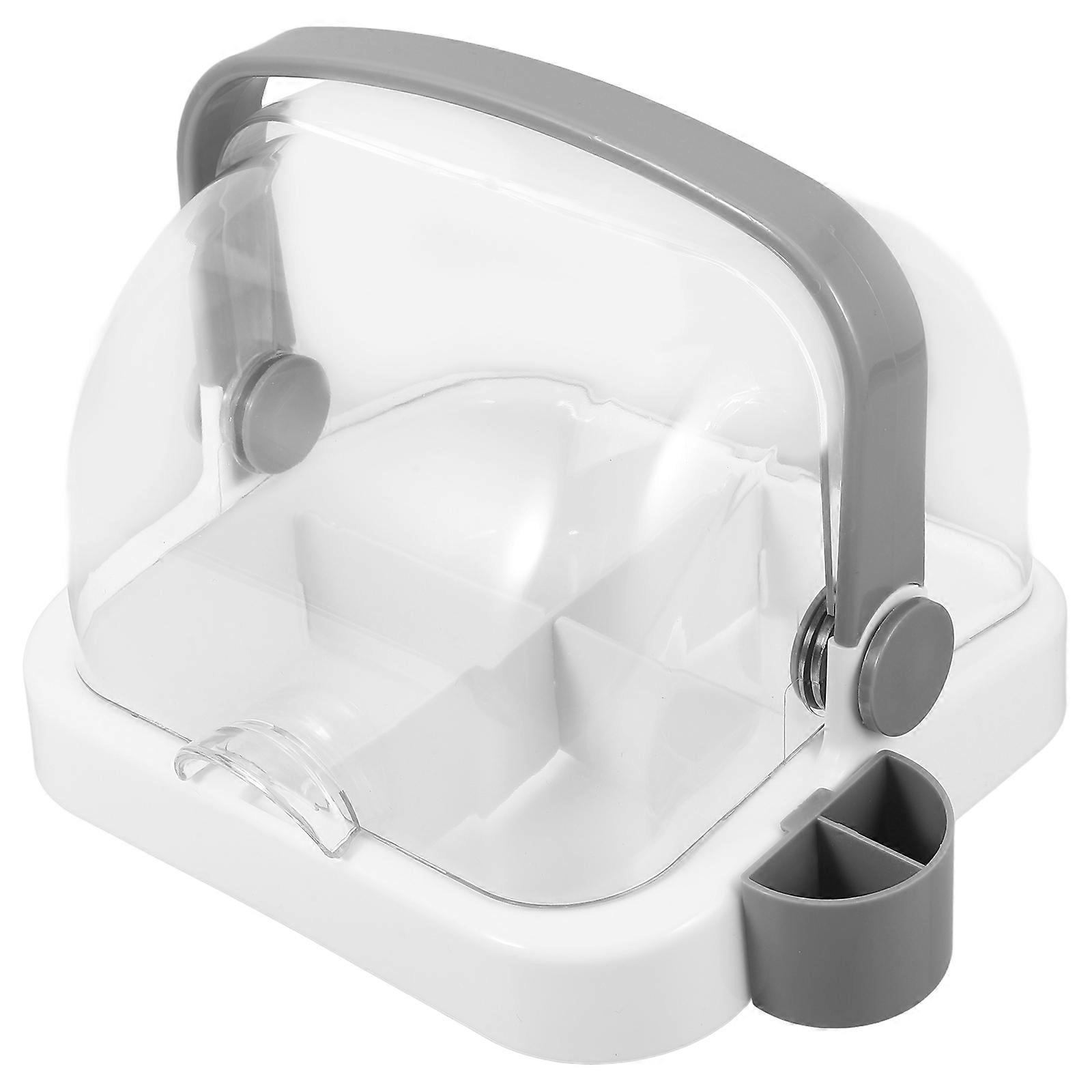 Dessert Display Box Plastic Cake Holder Serving 2Pcs