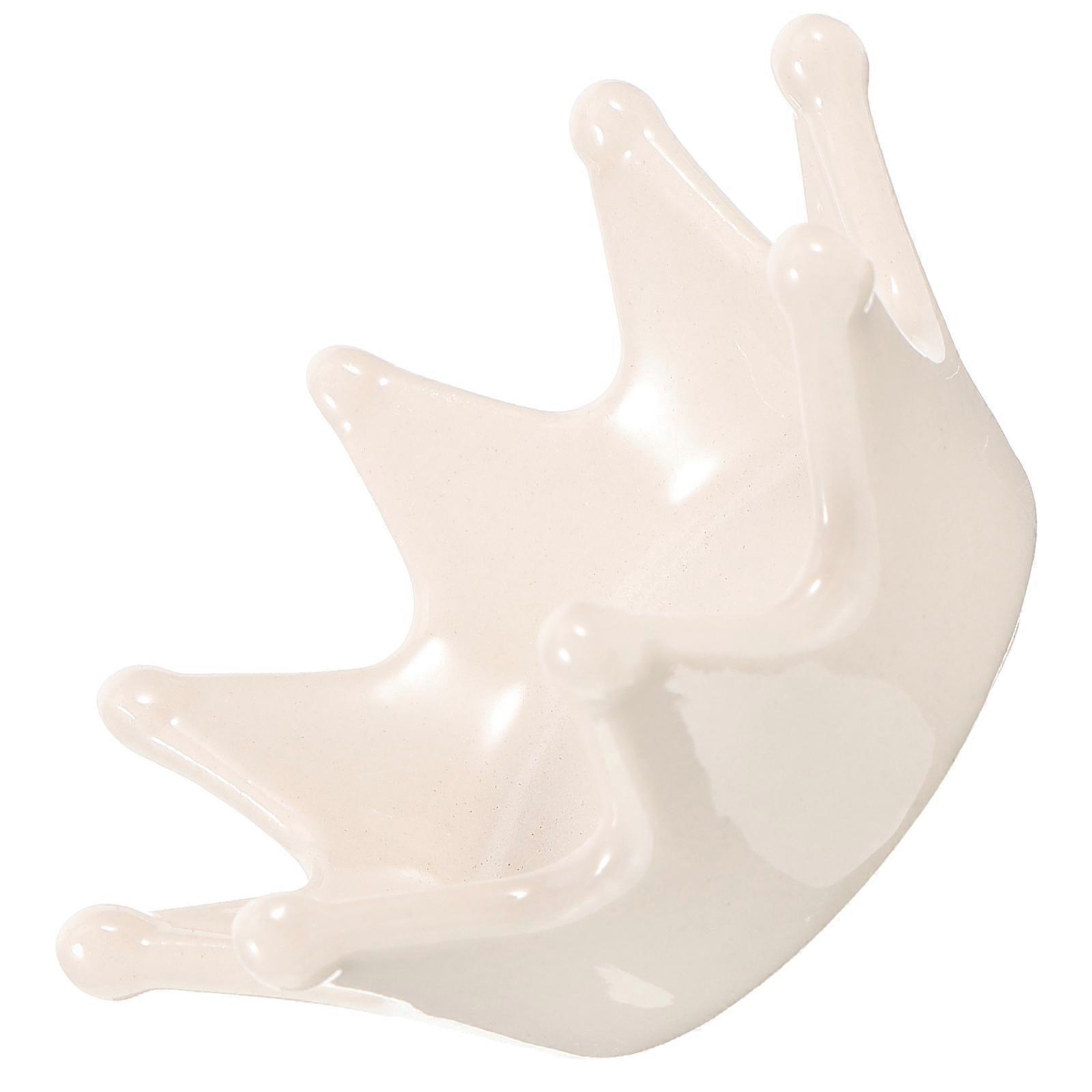 Decorative Jewelry Plate Ceramic Tray Crown Shaped 2Pcs