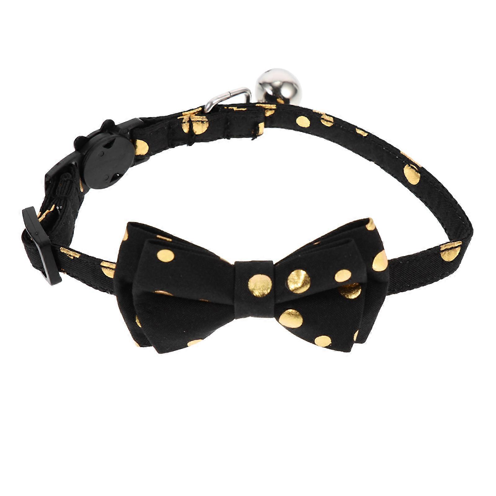 Pet Use Bowknot Cat Collar with Bell 3Pcs Decorative Pack
