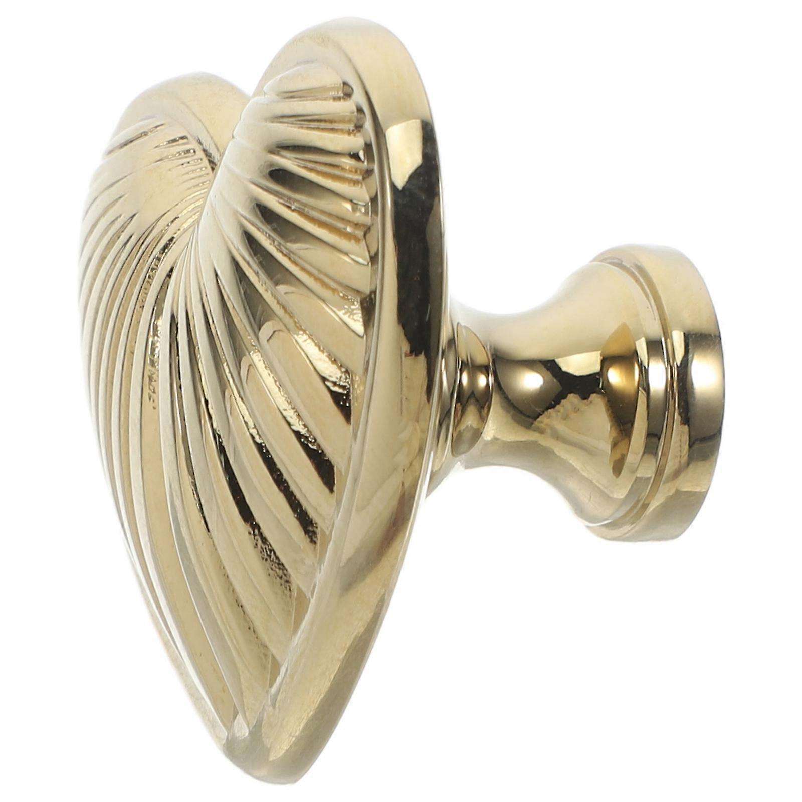 Heart Shaped Brass Drawer Knobs for Bathroom 3Pcs Gold Cabinet Pulls