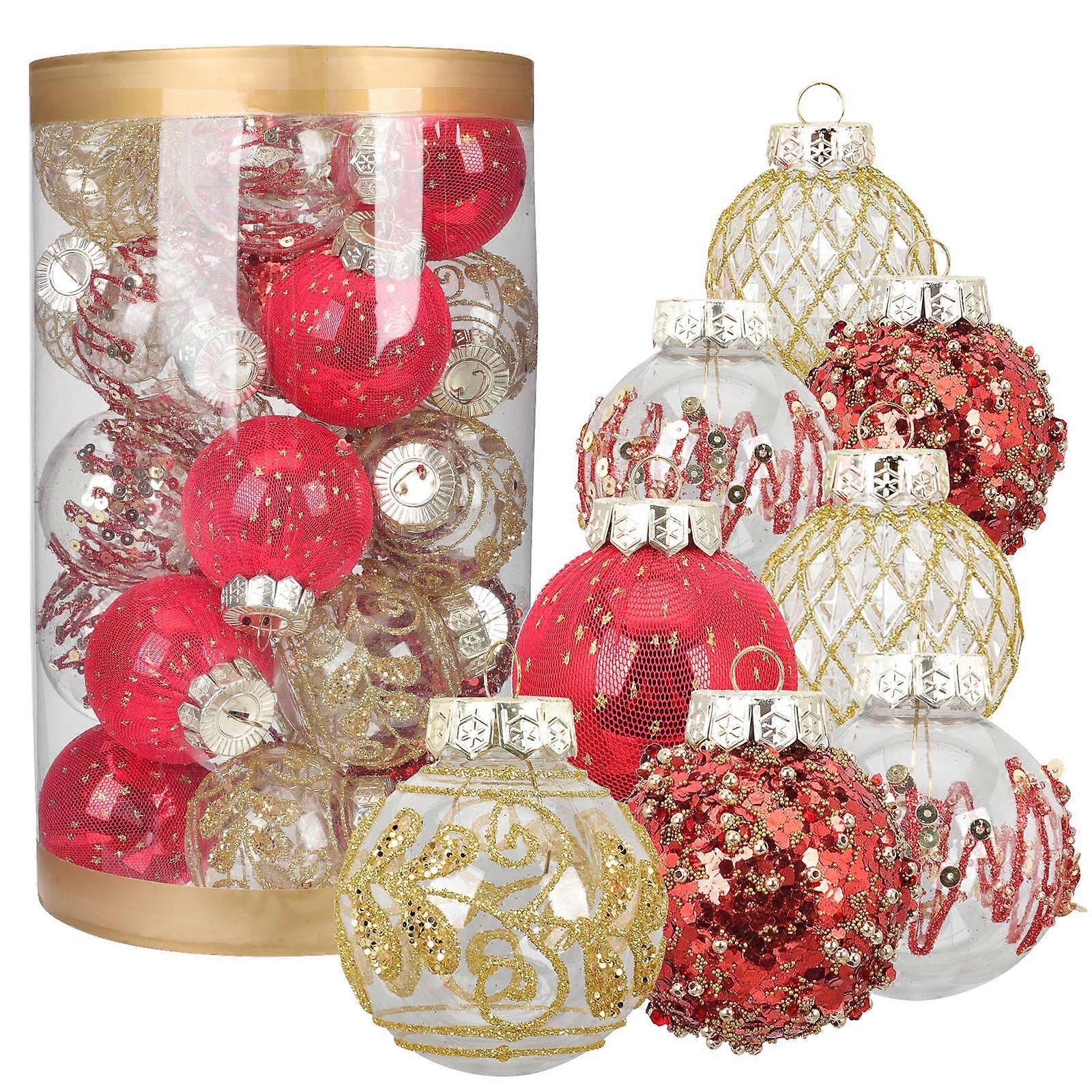 Christmas Decorative Balls Hanging Balls for 75Pcs Pack
