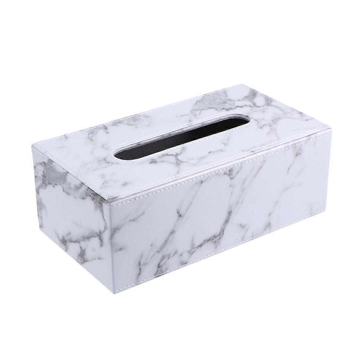 Marbled Tissue Box Square Holder for Home 3Pcs Paper Towel Container