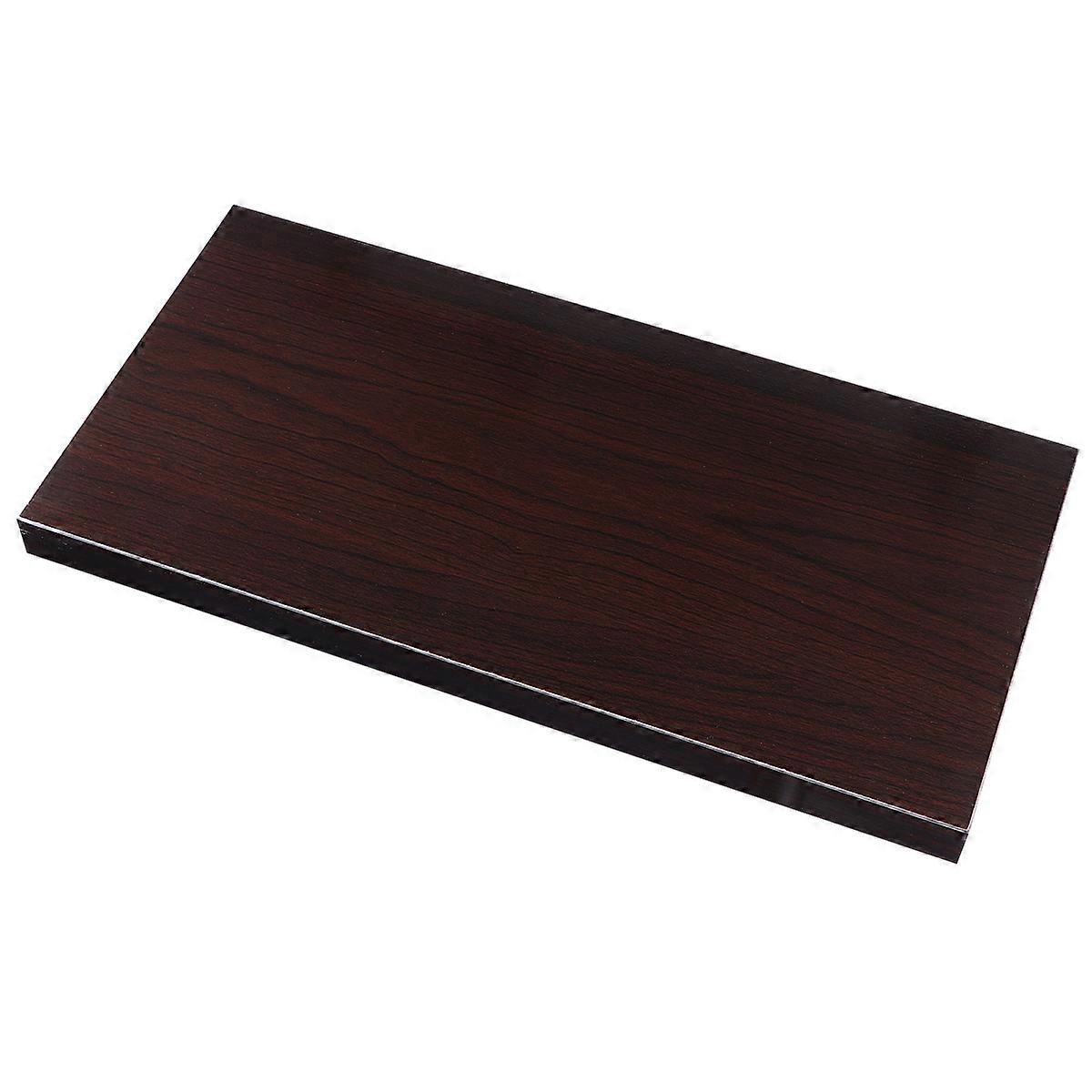 Wall Mounted Rack Decorative Bookshelf for Storage Black Walnut