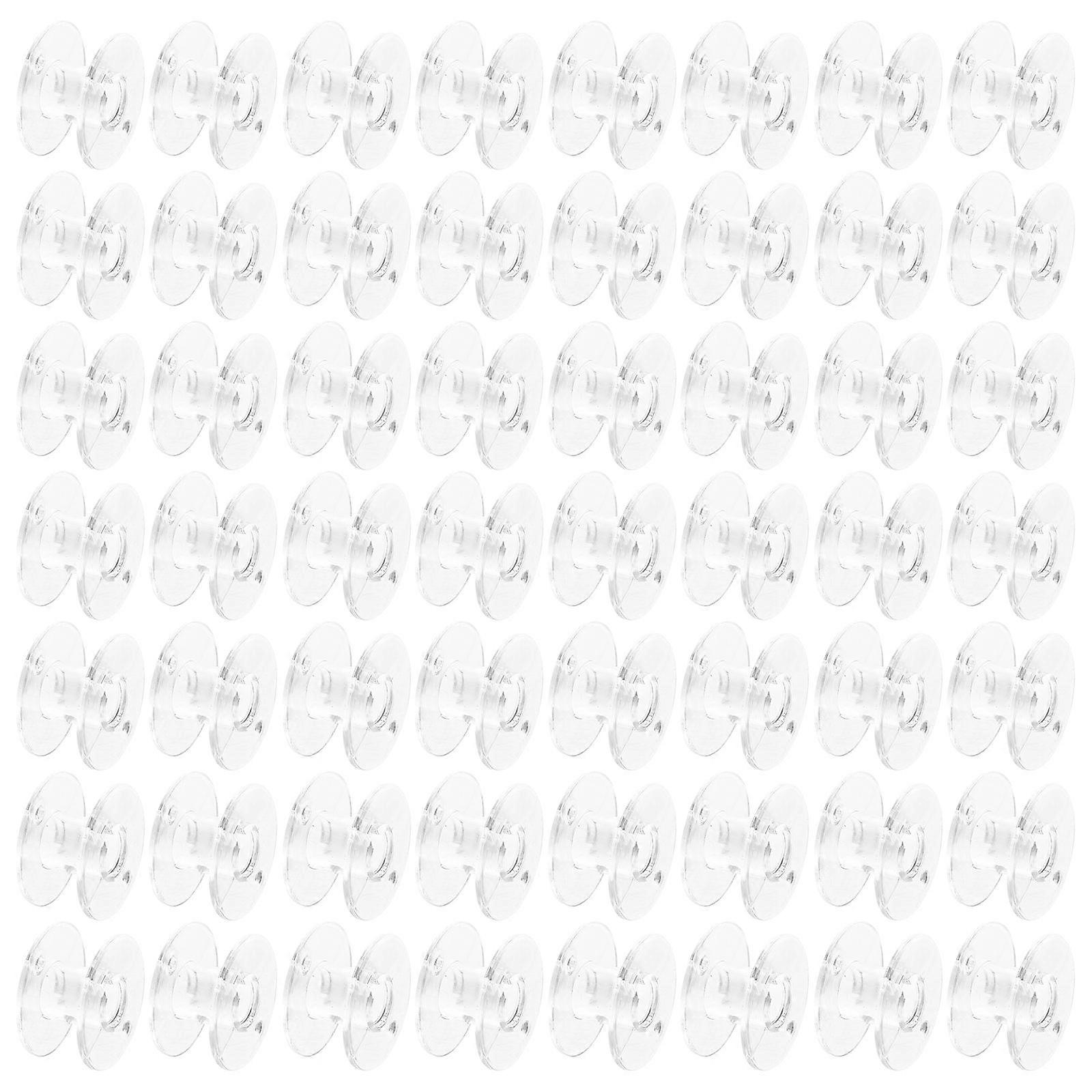 Wear-Resistant Bobbins for Sewing Thread 400Pcs Transparent Empty Bobbins