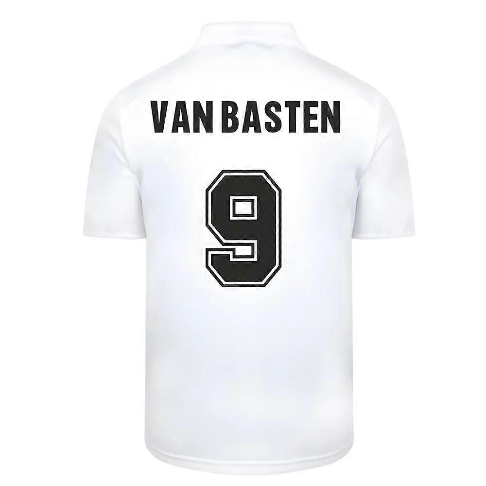 比分平局 AC 米兰 1988 客场复古足球球衣 （VAN BASTEN 9）
