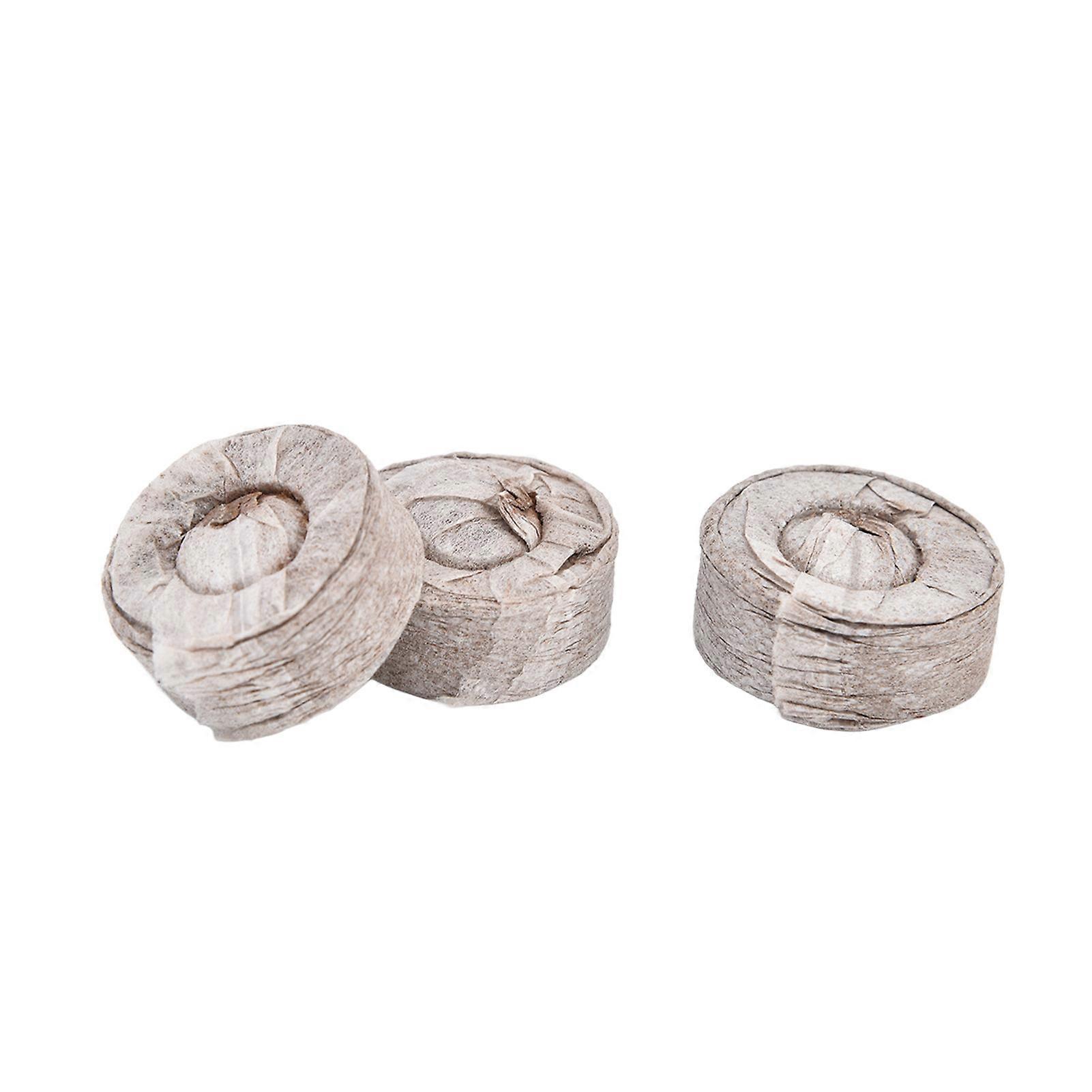 50Pcs Compressed Peat Seedling Nutrition Blocks 40x10mm