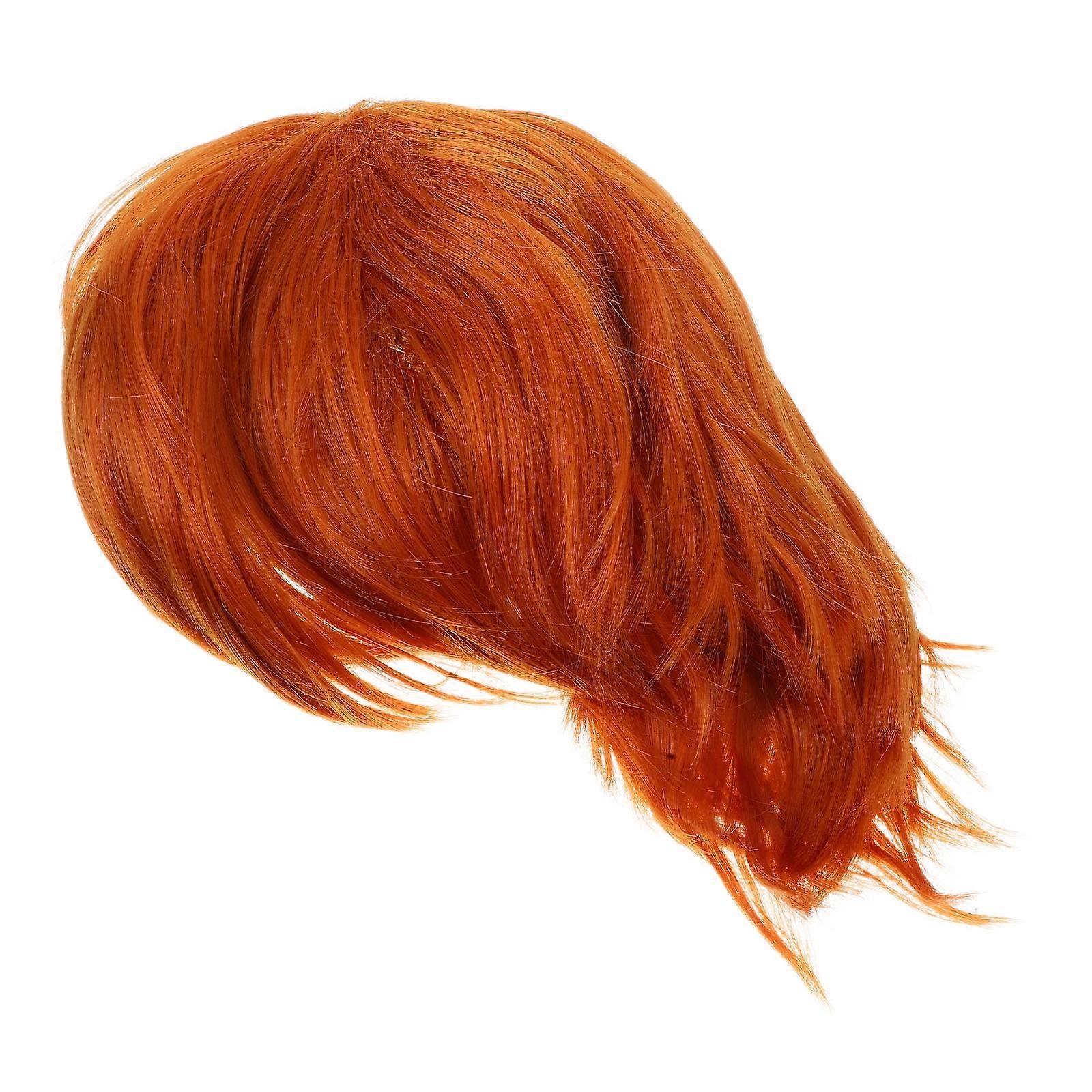 Wig Short Cosplay Wig for Role Playing Comfortable Chocolate