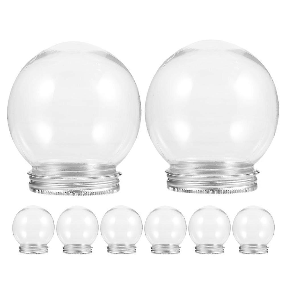 Cubic Snow Globe Water Globe For Christmas DIY Crafts High Transparent 24Pcs