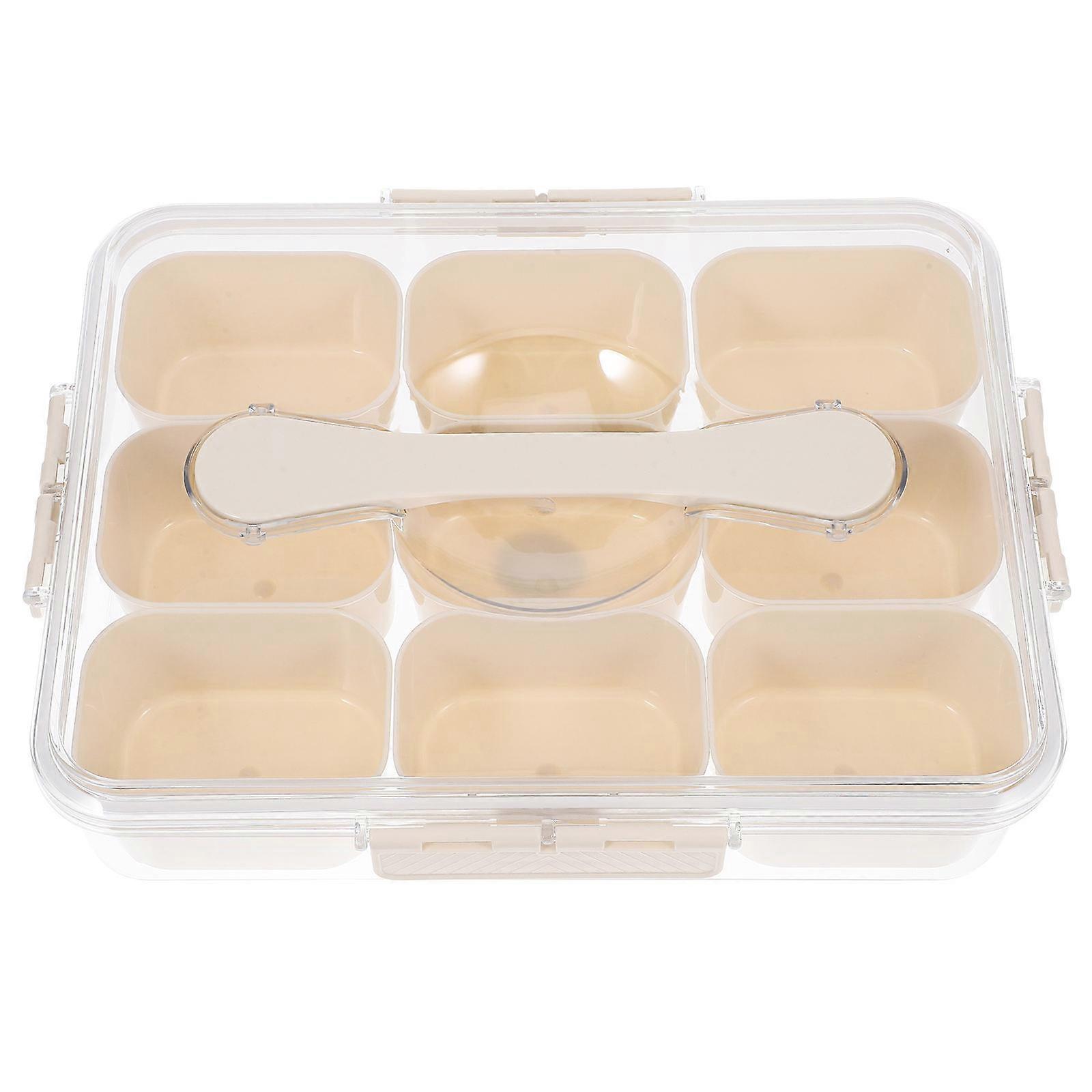 Seasoning Box Keeper 9-Compartment Container for Storage Use in Fridge