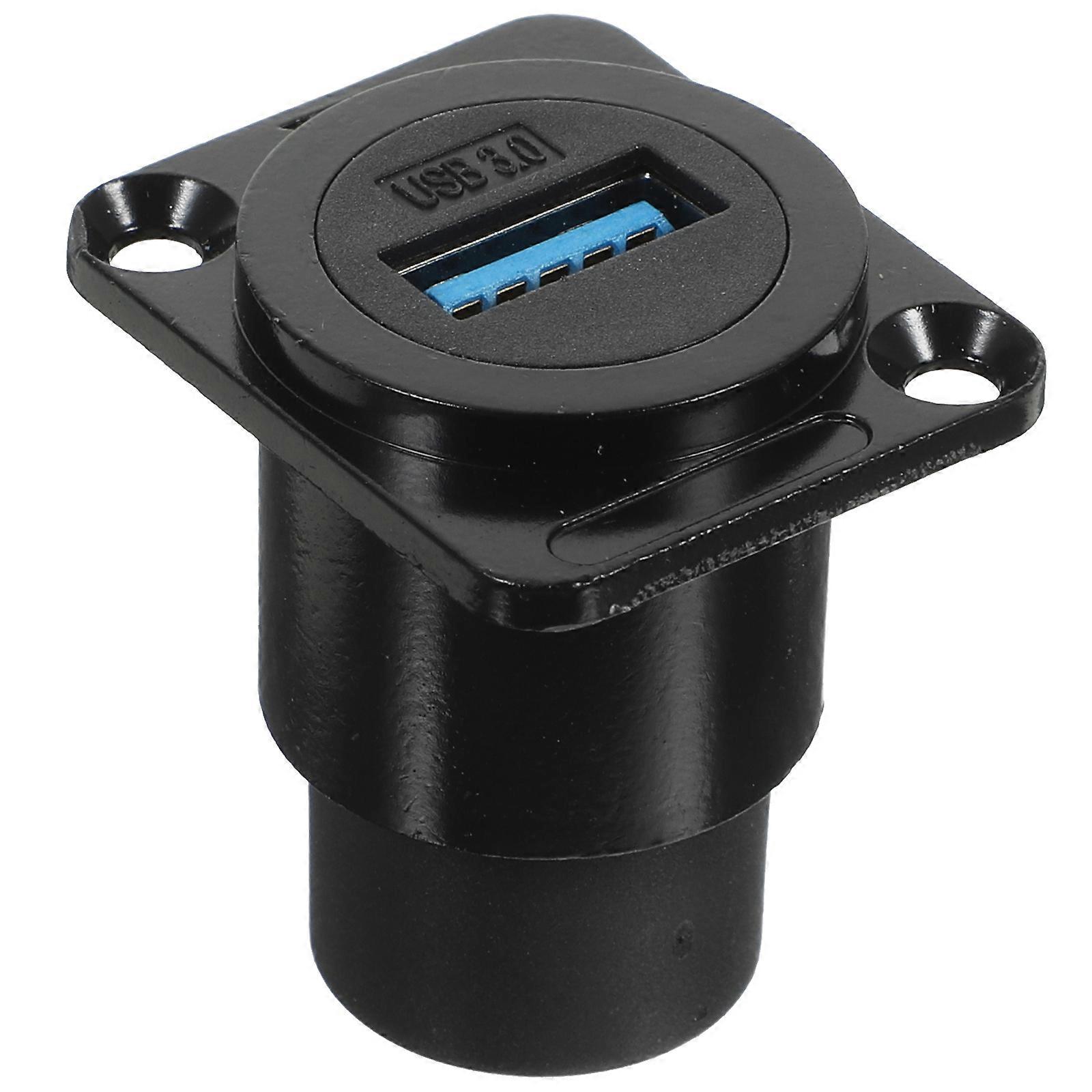 USB Connector For Data Transfer USB 3.0 Panel Mount Coupler Suitable For Wall Mounting Key Features Include Bronze Plated 1Pcs