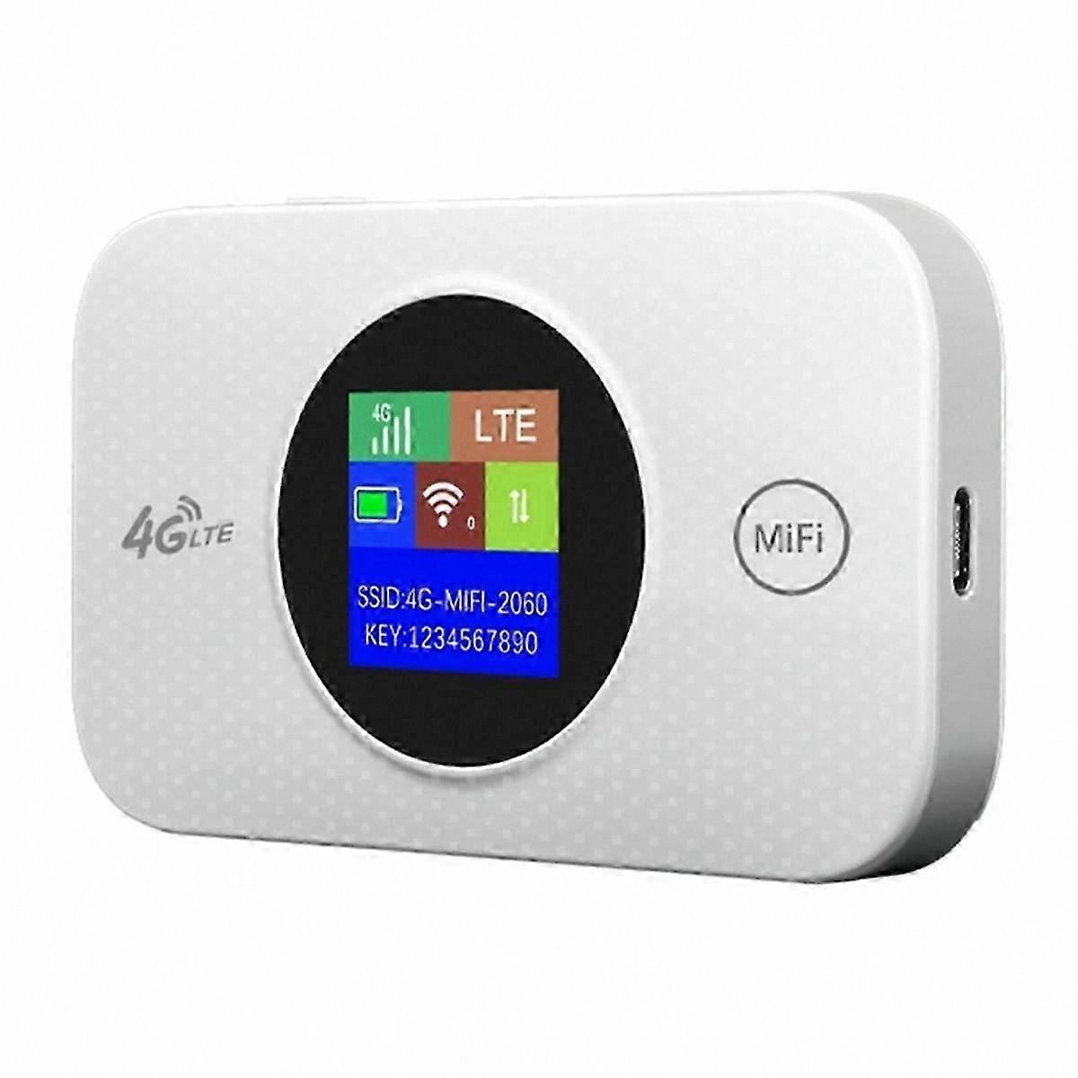 4G LTE Mini WiFi Router with SIM Card Slot, Portable Travel Hotspot, 3000mAh Battery, 150Mbps Speed