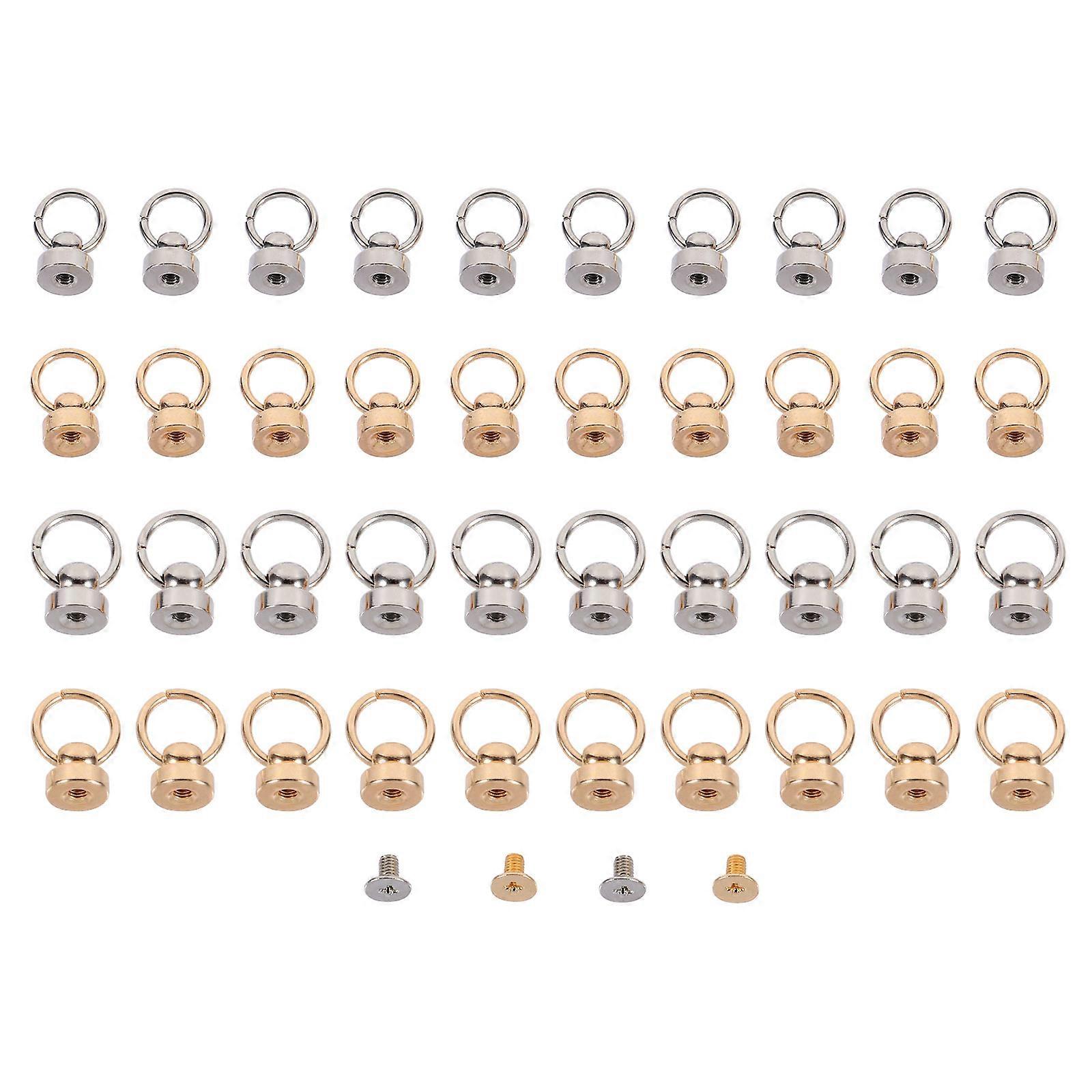 Rivets with Pull Ring for DIY Crafts 120Sets Screw Nails