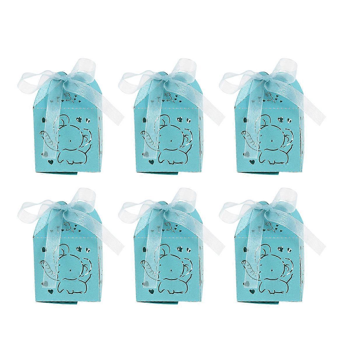 Candy Box Hollow Candy Box for Wedding Sugar 50Pcs Sky-Blue