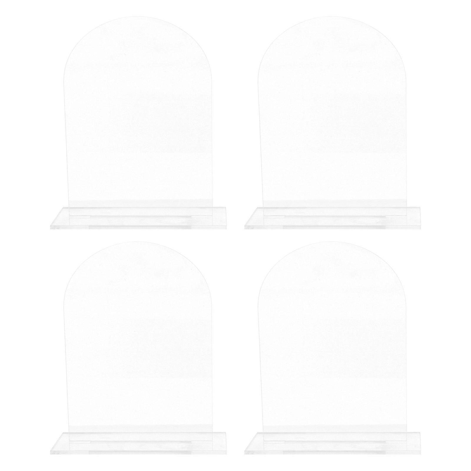 Acrylic Table Number 4Pcs Transparent DIY Display Stand for Wedding Decor