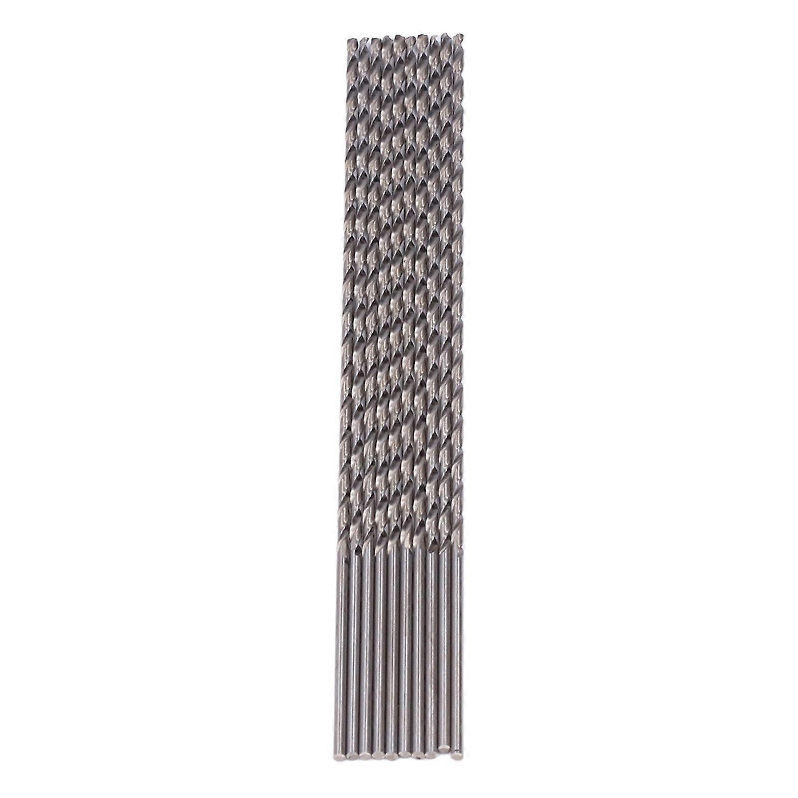 10Pcs Extra Long Twist Drill Bits Extended HSS Straight Round Shank Processing Tools 2.5x200mm