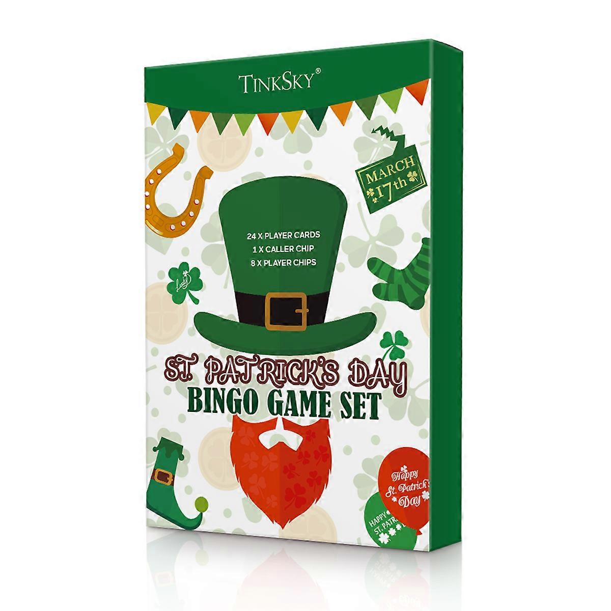 Tinksky St Patrick's Day Game Set for Playing 33 Sheets Green Color