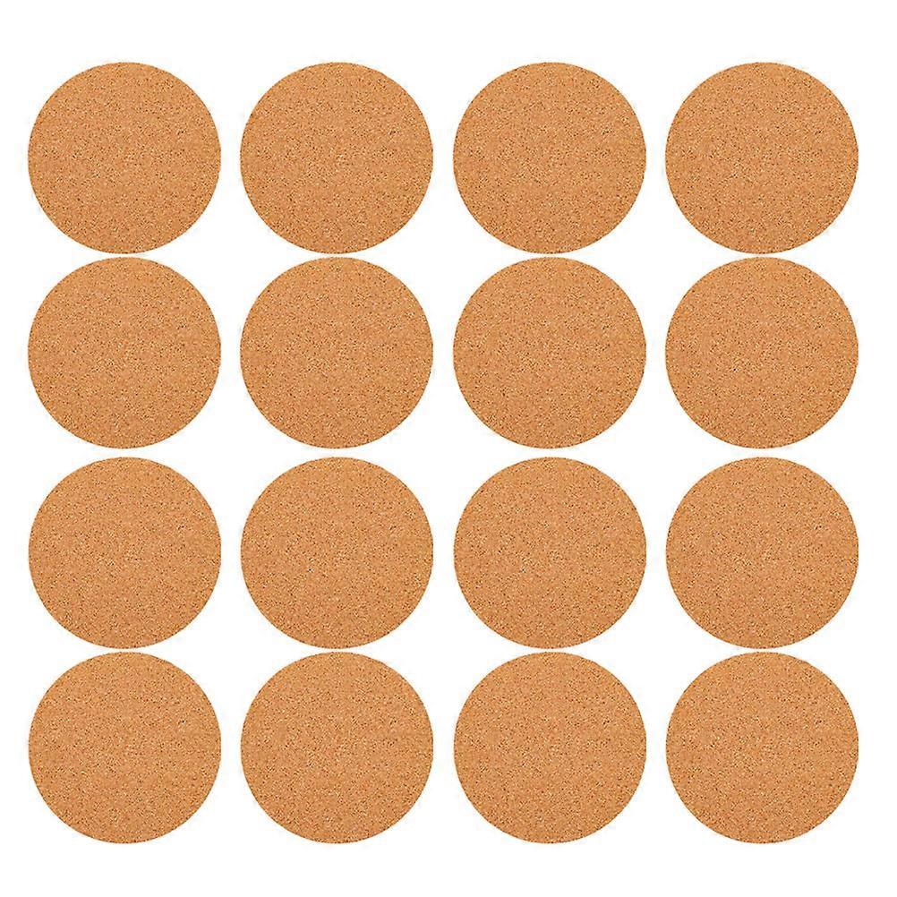 90Pcs Cork Adhesive Circles for Drink Coasters Round Tabletop Use