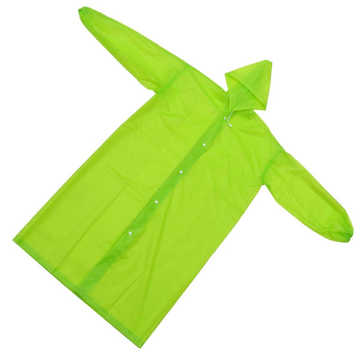 Reusable Transparent Raincoat Matte Eva Rain Poncho for Rainproof