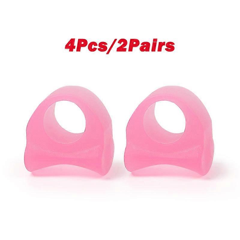 Pexmen 2/4Pcs Hammer Toe Straightener Hammertoe Corrector for Curled Crooked Bent and Claw Toes Stop Toe Overlap and Rubbing