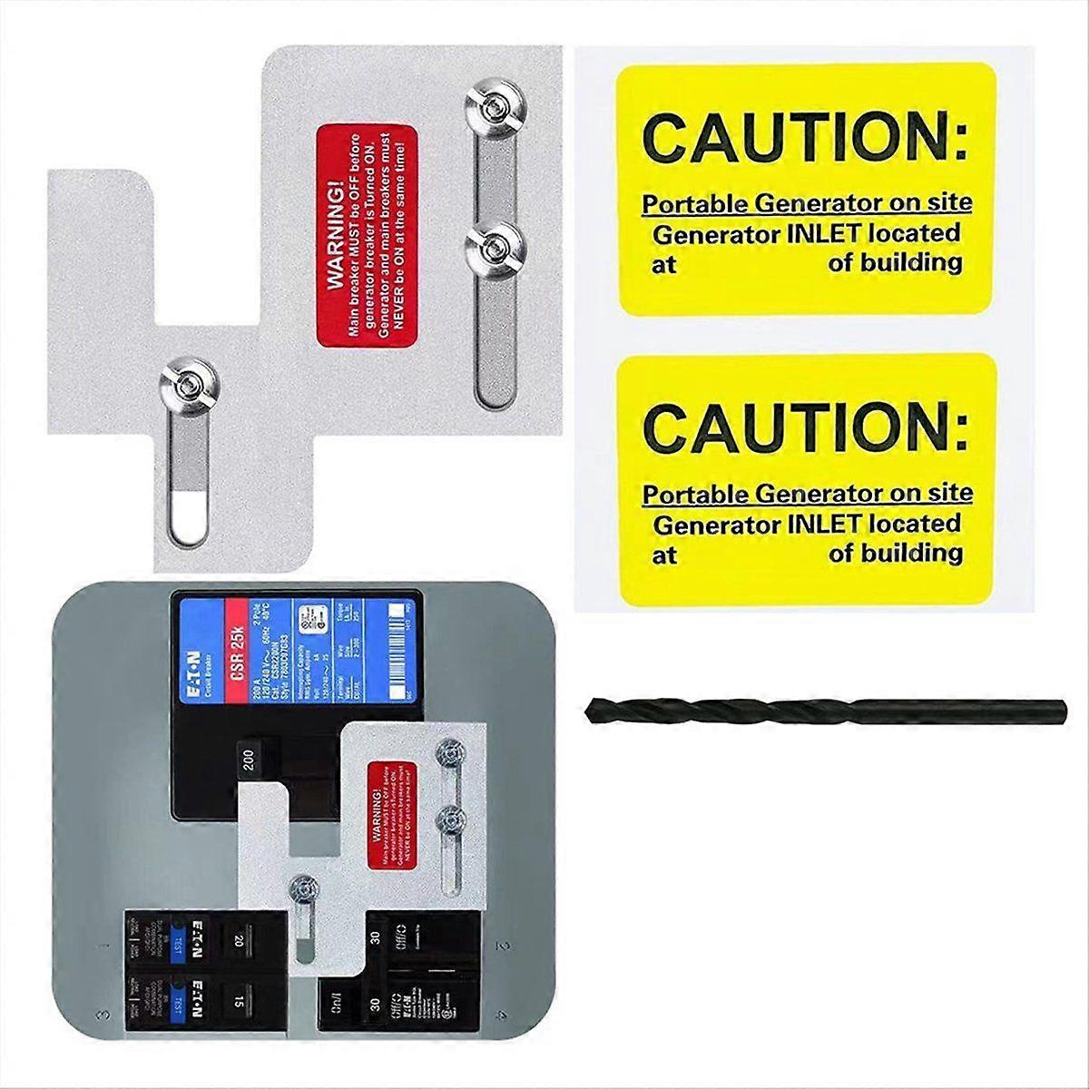 Generator Interlock Kit Compatible with Cutler Hammer BR Series Panel