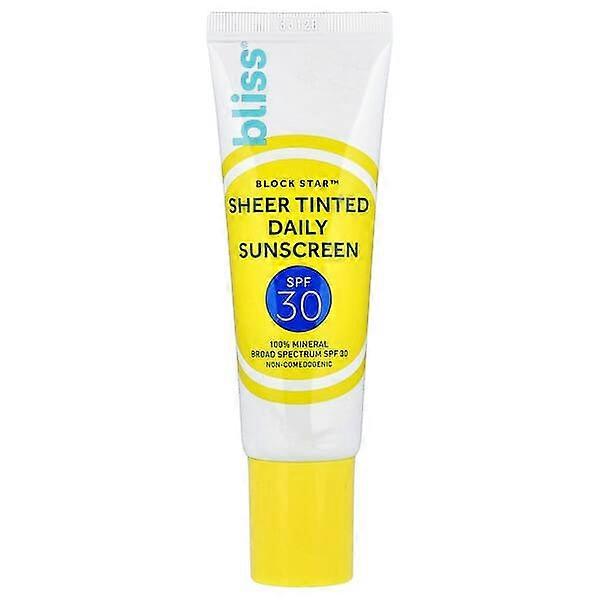 Bliss, Block Star™ Sheer Tinted Daily Sunscreen, SPF 30, 1.4 fl oz (40 ml)