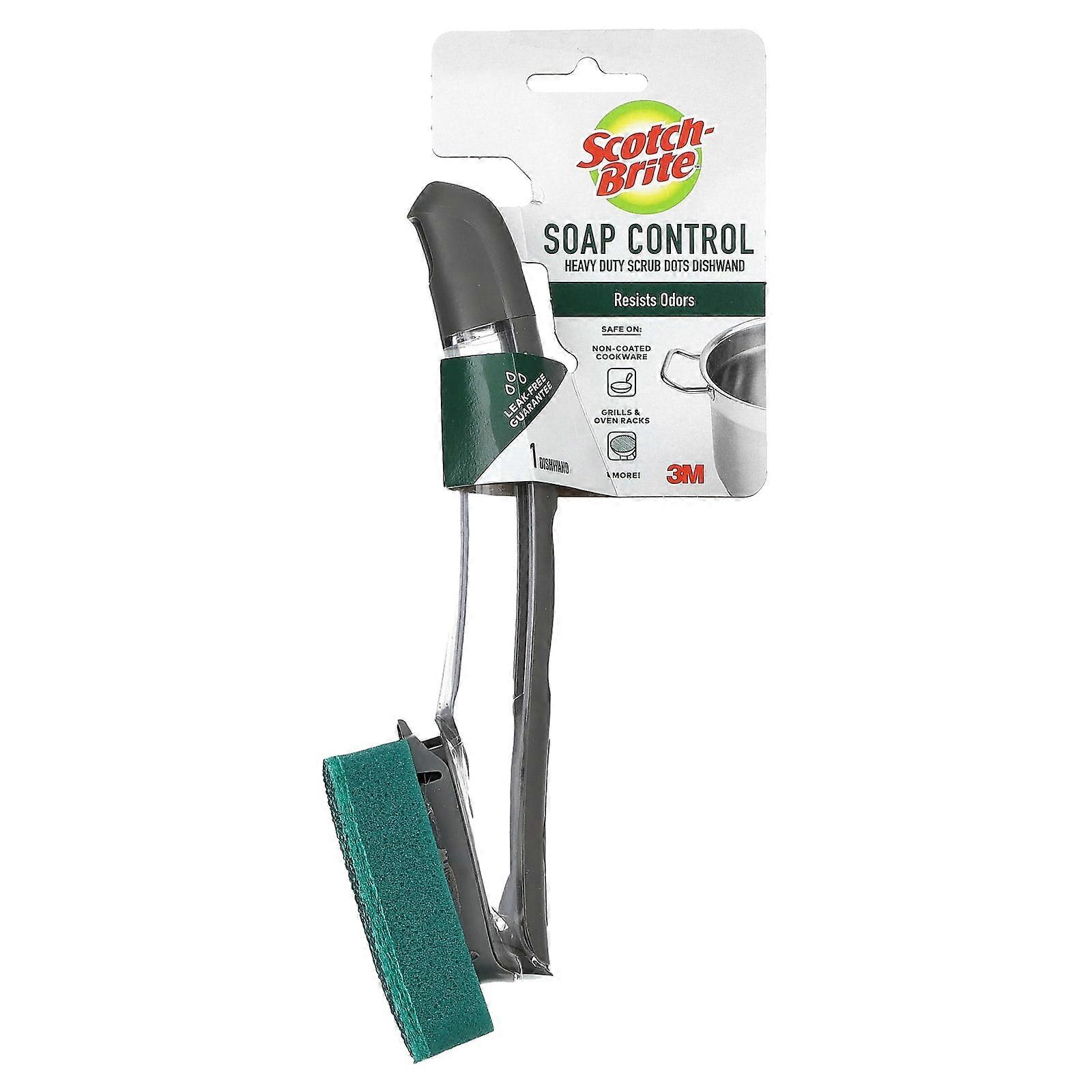 Soap Control, Heavy Duty Scrub Dots Dishwand, 1 Dishwand