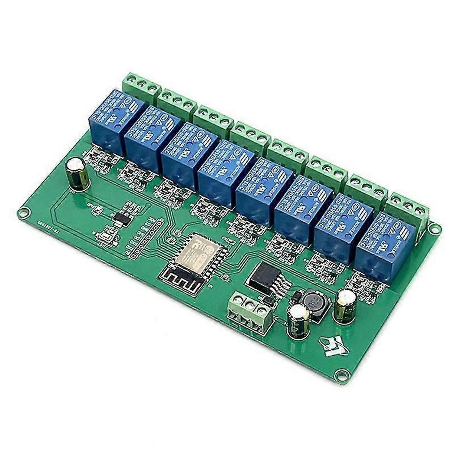 8 Channel ESP8266 Wireless WIFI Relay Module ESP-12F Development Board DC 5V/7-28V E-WeLink APP Remo