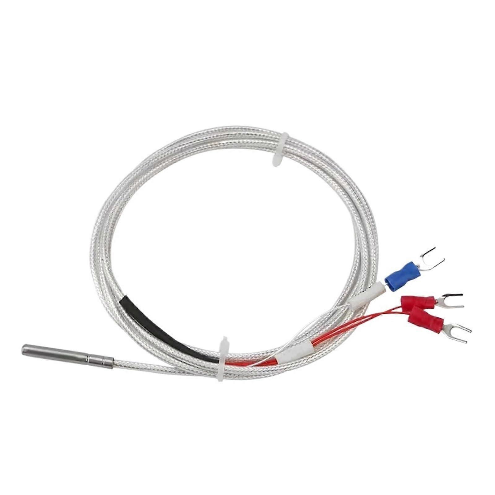 PT100 Temperature Sensor Stainless Steel RTD Probe With 0.55M Cable Waterproof  Temperature PT100 Type 2M