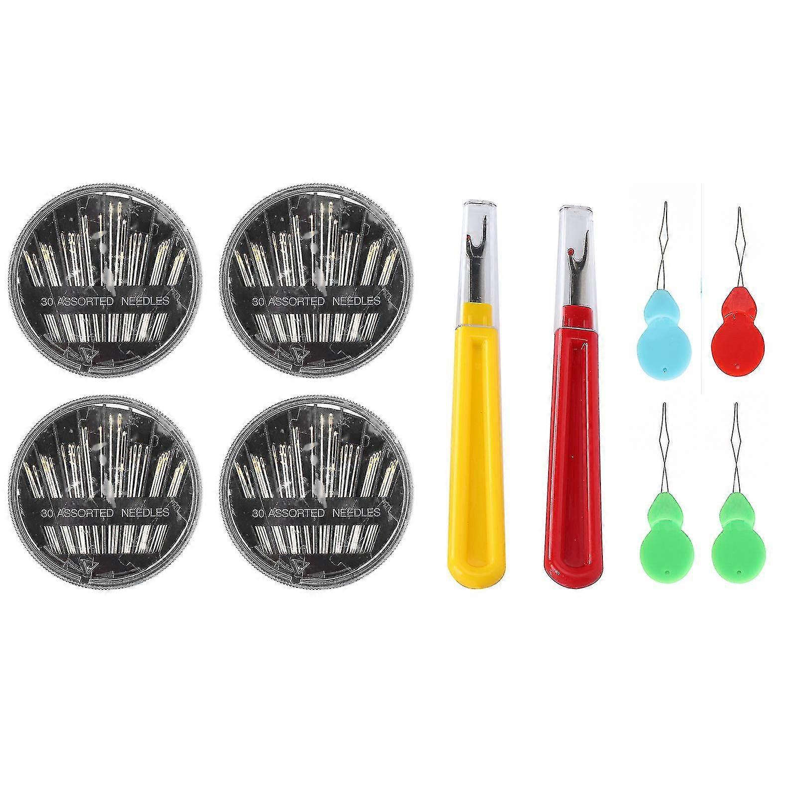 Sewing Tools Set Boxed Hand Needle Thread Remover Elderly Automatic Threader DIY Kit 25-26s