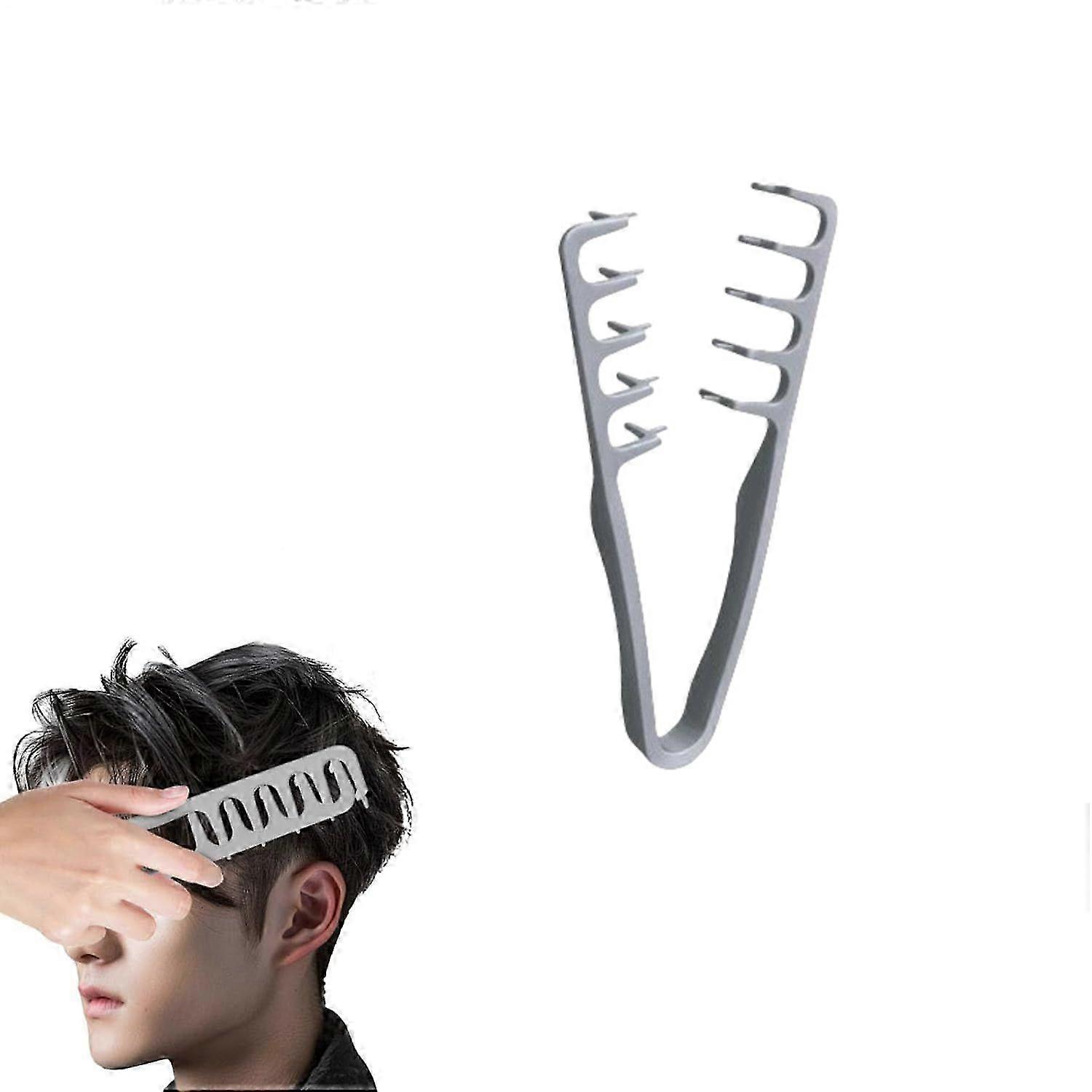 Hřeben s texturou 1-3X, Hřebeny se širokými zuby, Nástroj pro objem od kořínků, Zakrytí švů, Hřebeny na ofinu, Lehké doplňky pro péči o vlasy, Ideální pro kudrnaté vlasy