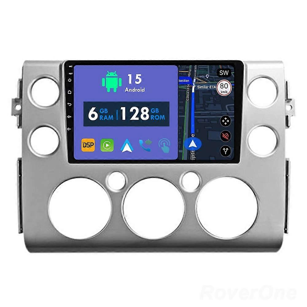 Car Radio 6G+128G CarPlay GPS Navigation Head Unit for Toyota FJ Cruiser J15 2006 - 2020 Android Auto Bluetooth Stereo Touch Screen