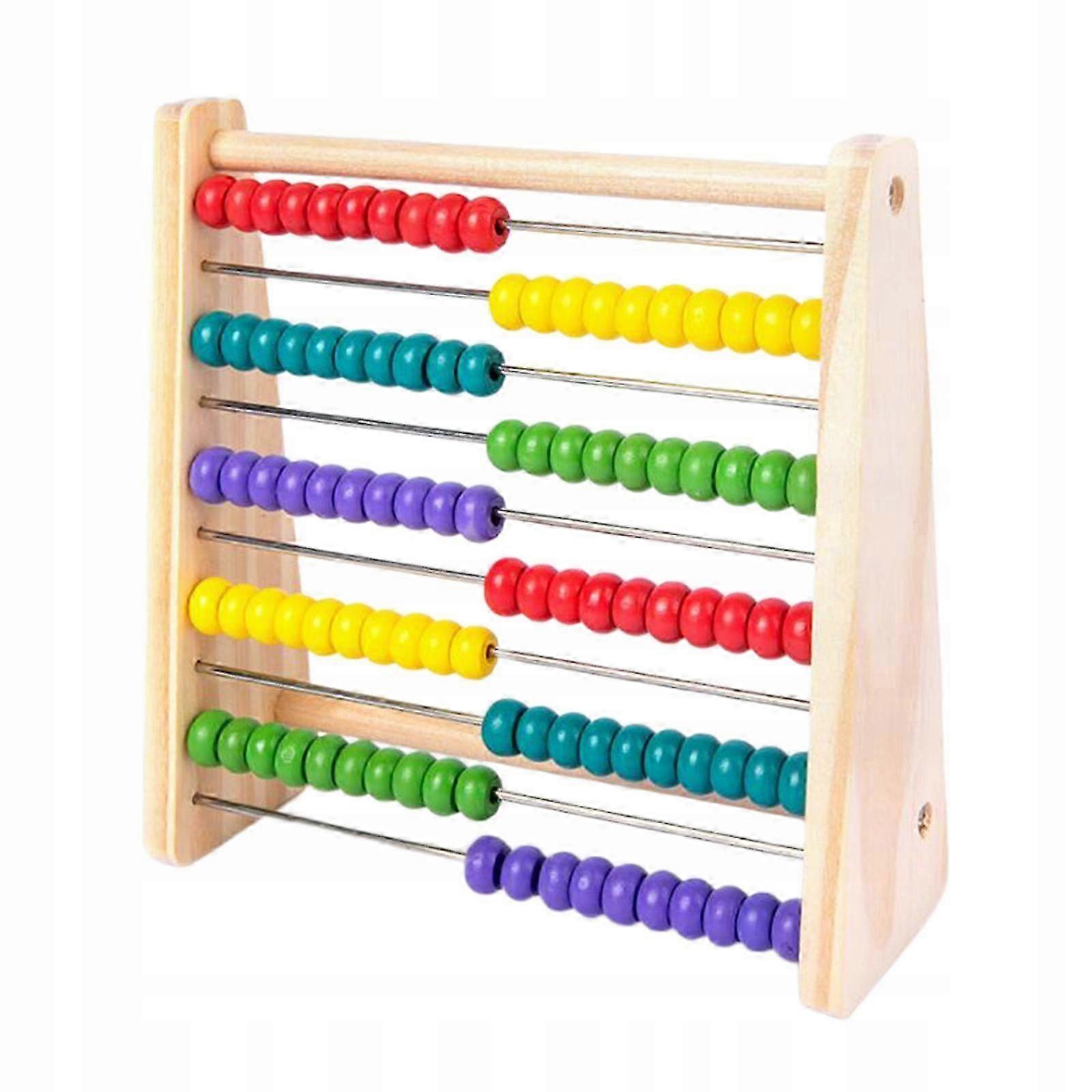 Rainbow Abacus 10 Row Counting Frame With 100