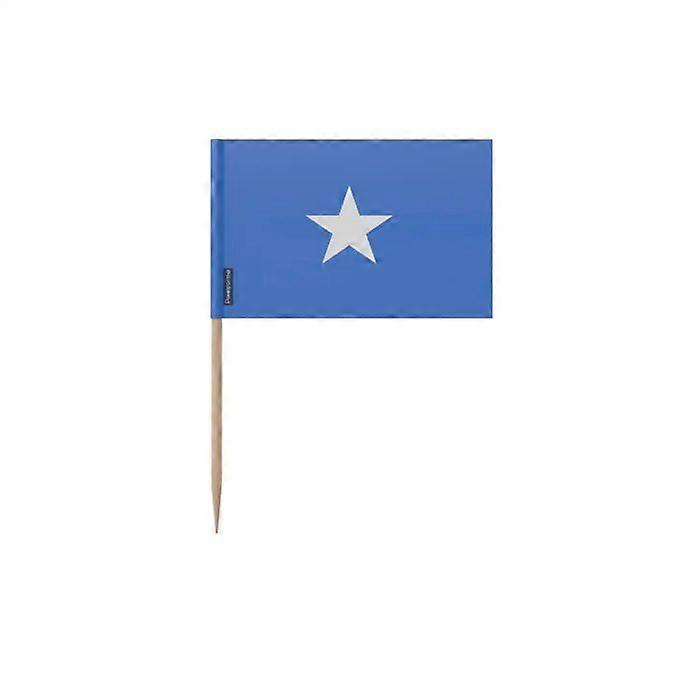 Toothpicks - Multicolor - Somalia Flag - 12 cm - 100 pieces - Adhesive Plastic
