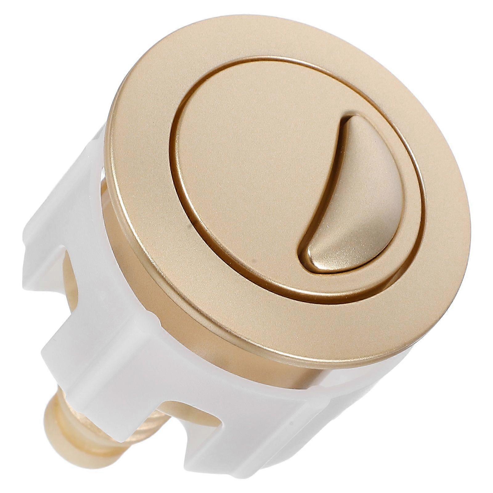 Dual Flush Toilet Button: Round Head Push Button for Flush System- Easy Installation Replacement Accessories for Bathroom Toilet Water Tank Repair
