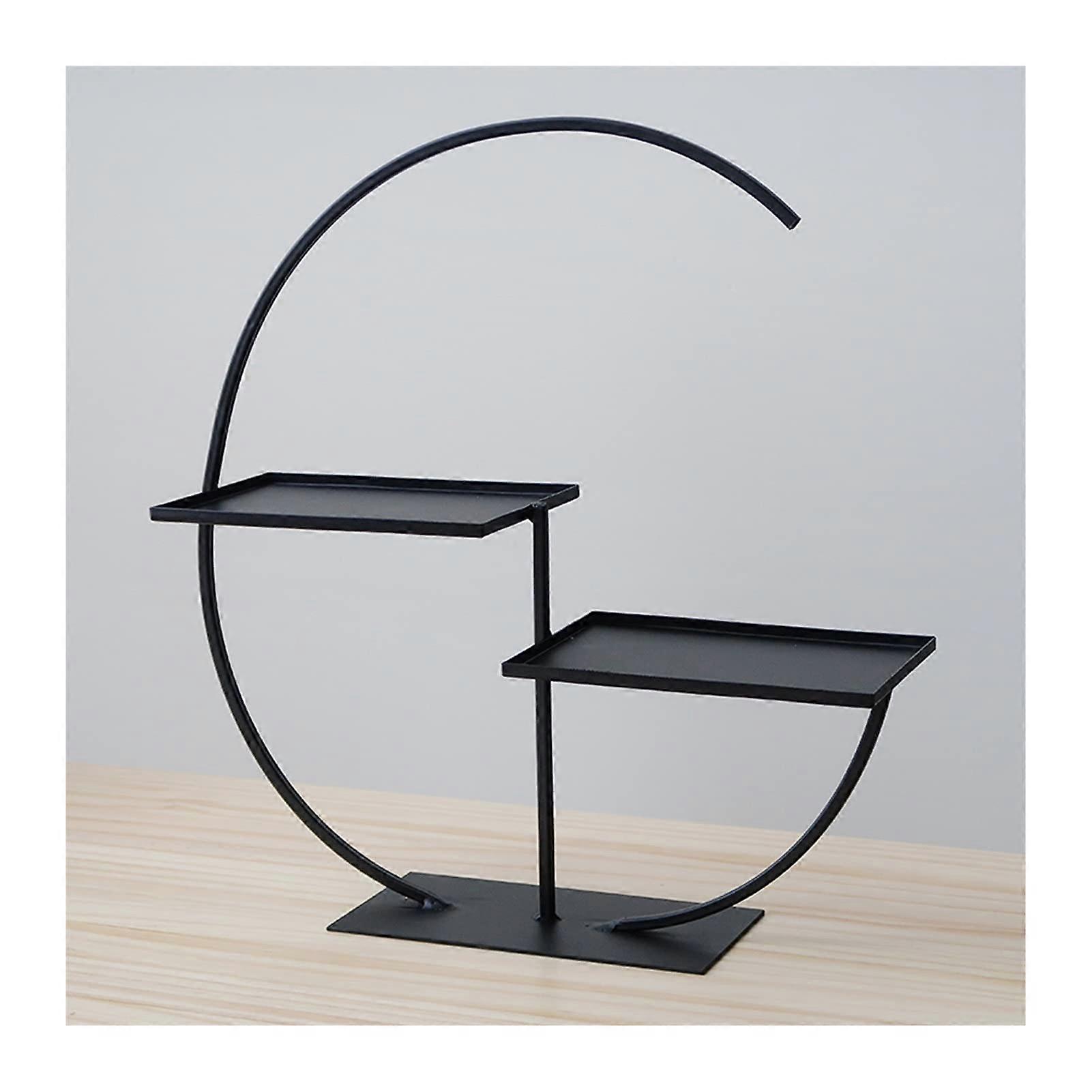 Cake Stand Chinese Wrought Iron MultiLayer Cupcake Display Stand For Dessert Table And Wedding Cupcake Tower (B)