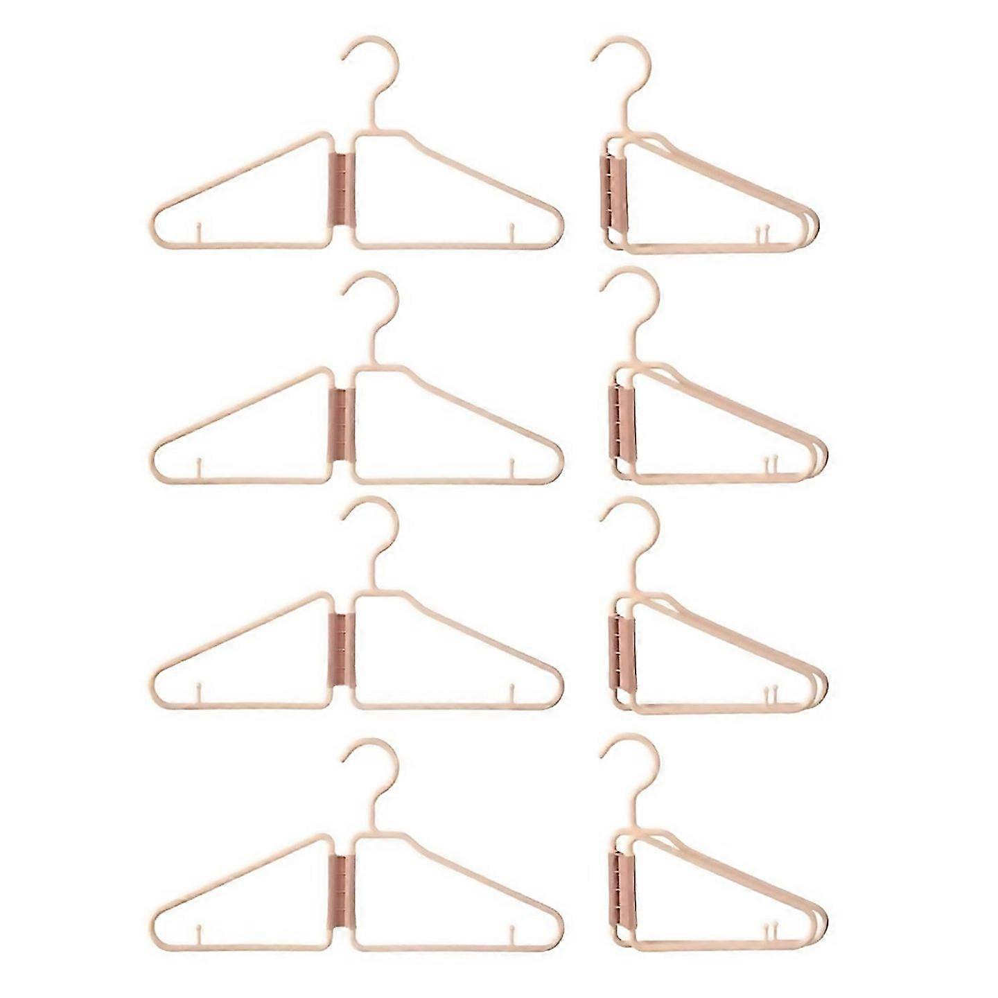 For 8pcs Foldable Hangers Plastic Foldable Hangers