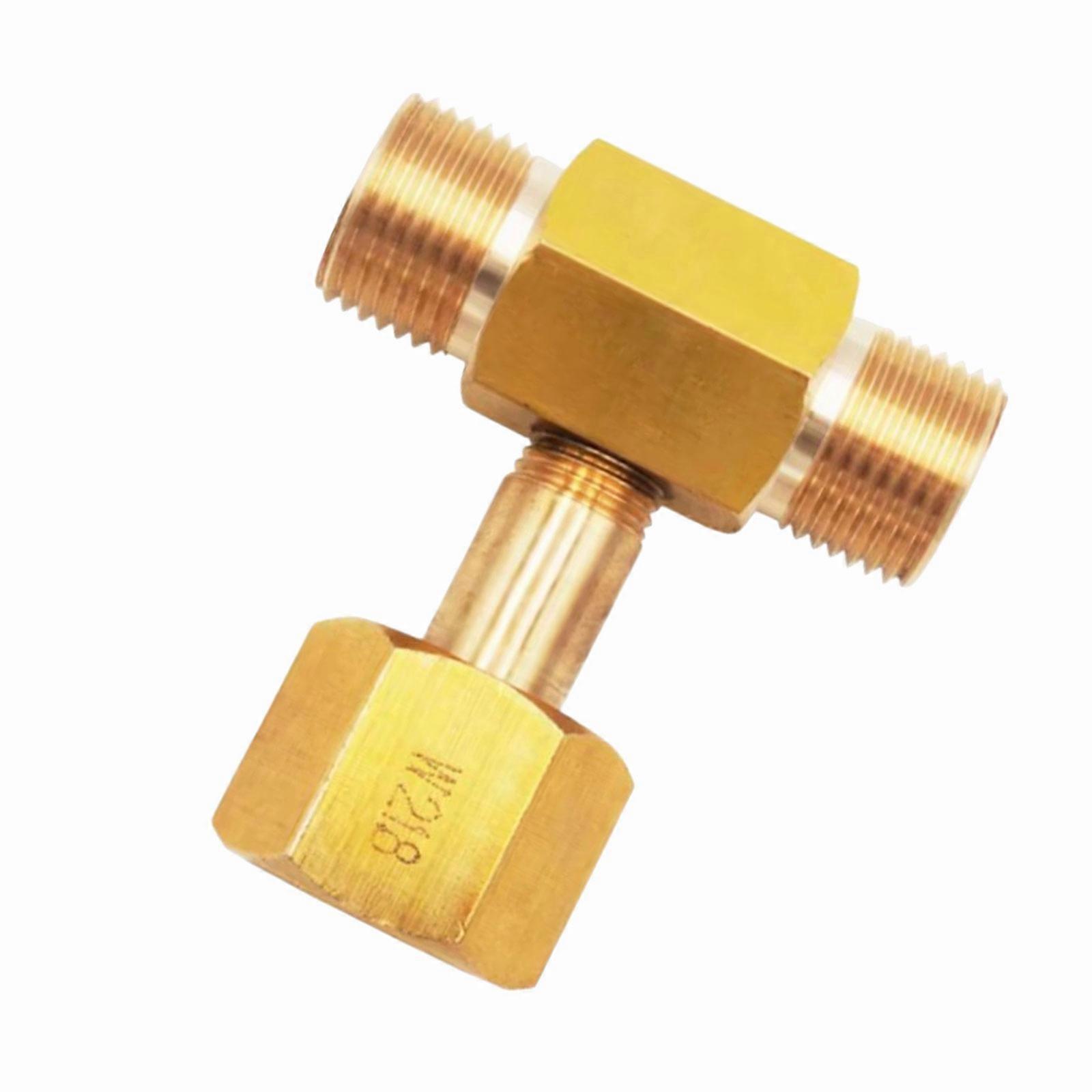 Two Way CO2 Regulator Check Valves For Hydroponic Systems And Tanks Corrosion Resistant Copper Multicolor