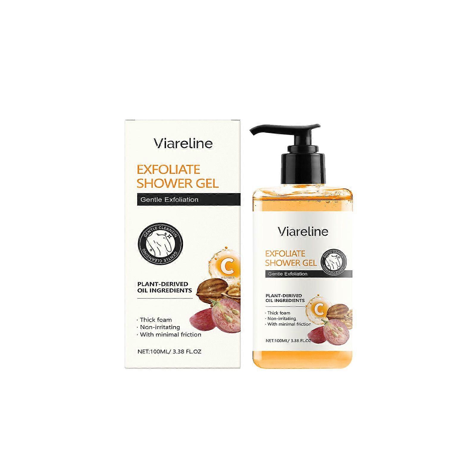 Viareline Exfoliating Cleansing Body Wash Moisturizes Gently, Exfoliates Smoothly, And Has A Refreshing And Comfortable Touch