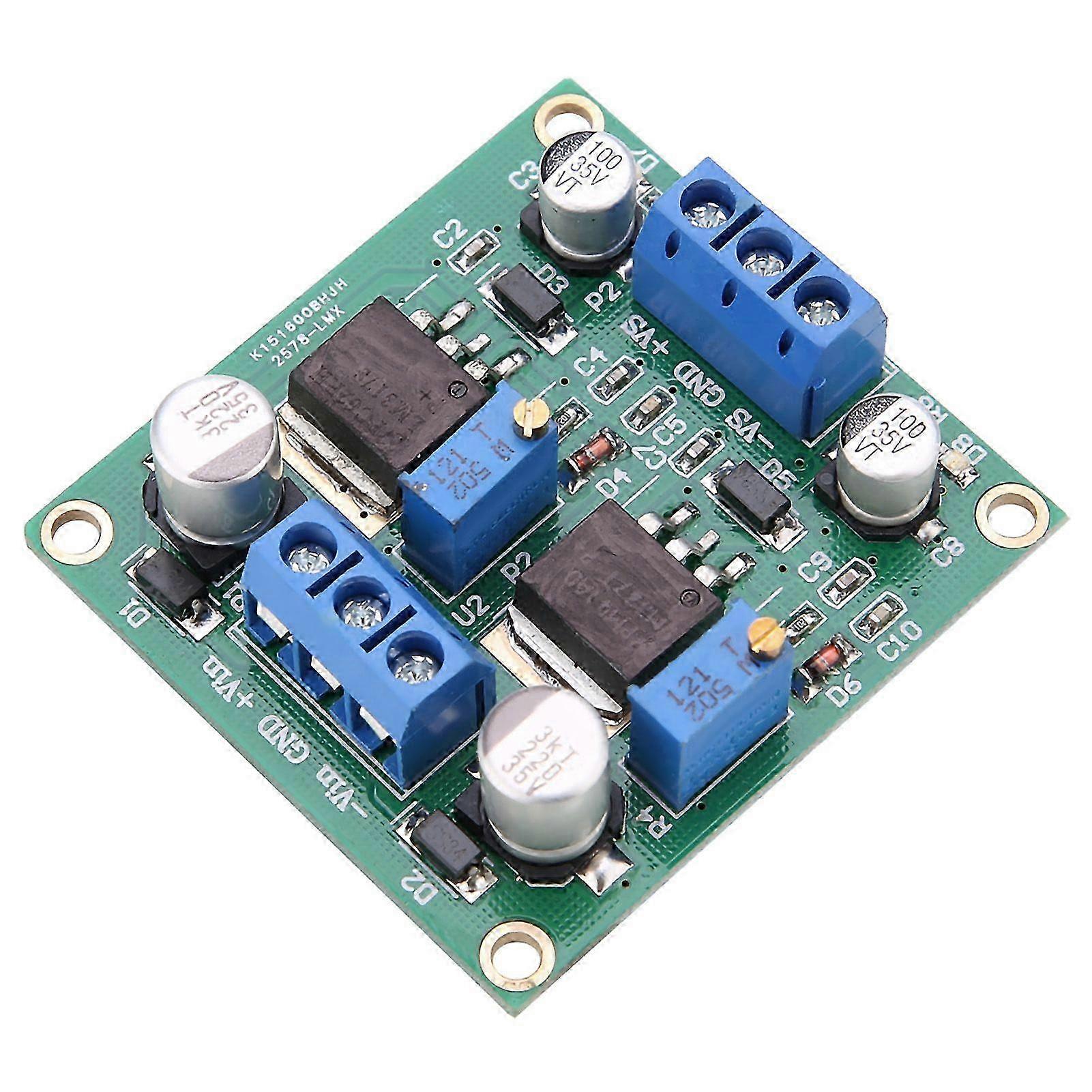 LM317/337 Positive and Negative Voltage Stabilizing Power Module Low Ripple Linear Adjustable