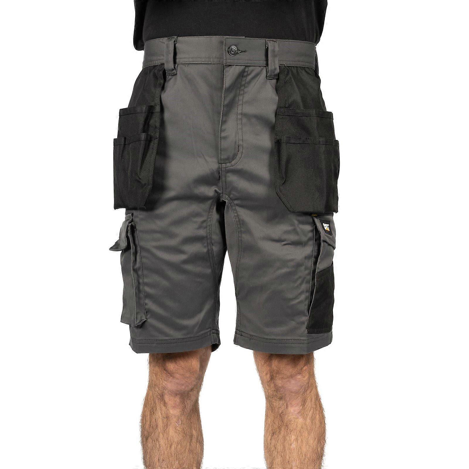 Caterpillar Essential Stretch Holster Polyester Men's Grey Work Shorts