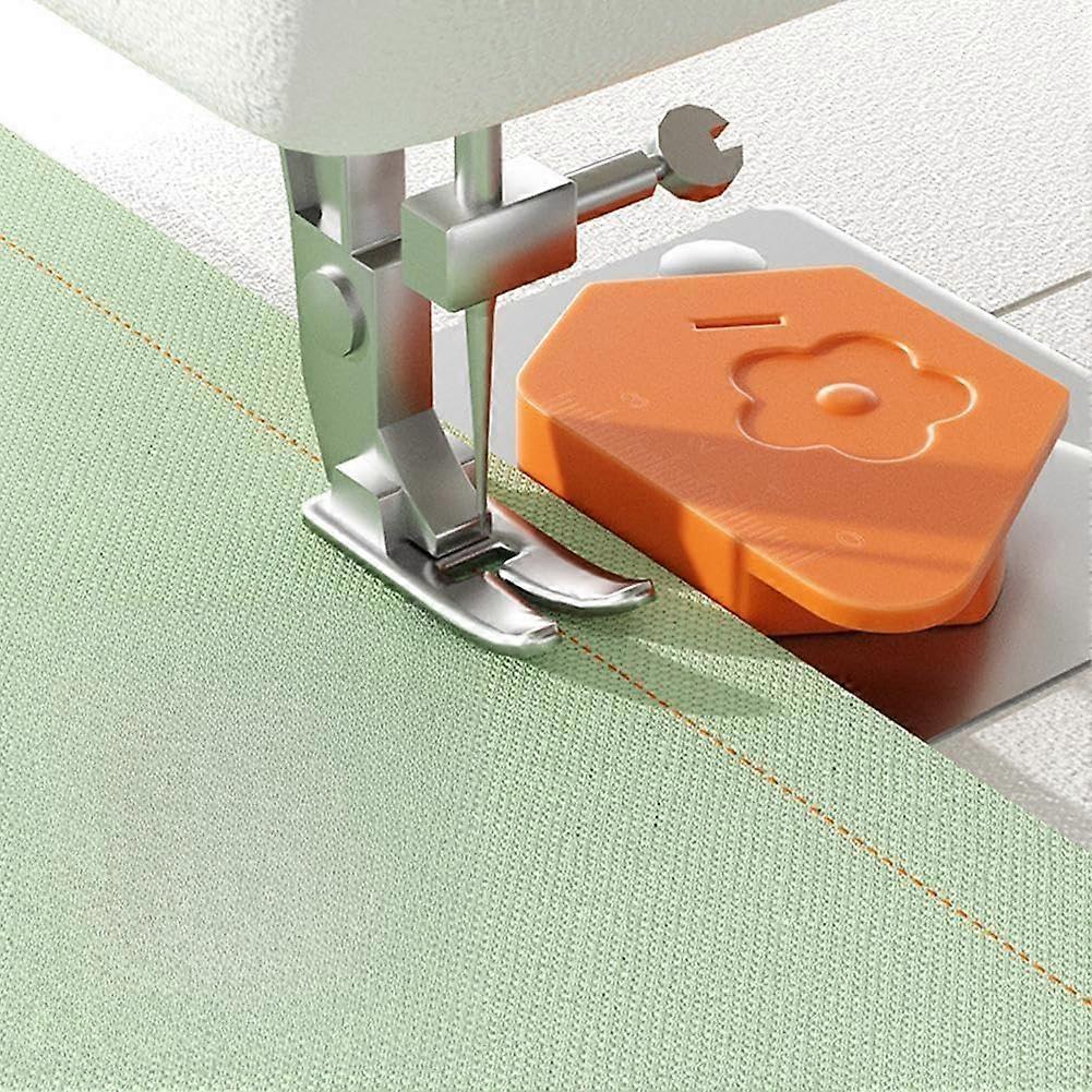 Magnet Lock Stitcher Sewing Machine Accessory Plastic Orange Polygonal Positioner Magnetic Gauge 1pcs